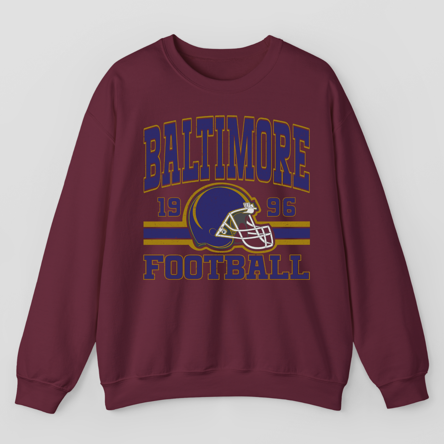 Vintage Style Baltimore Football Sweatshirt