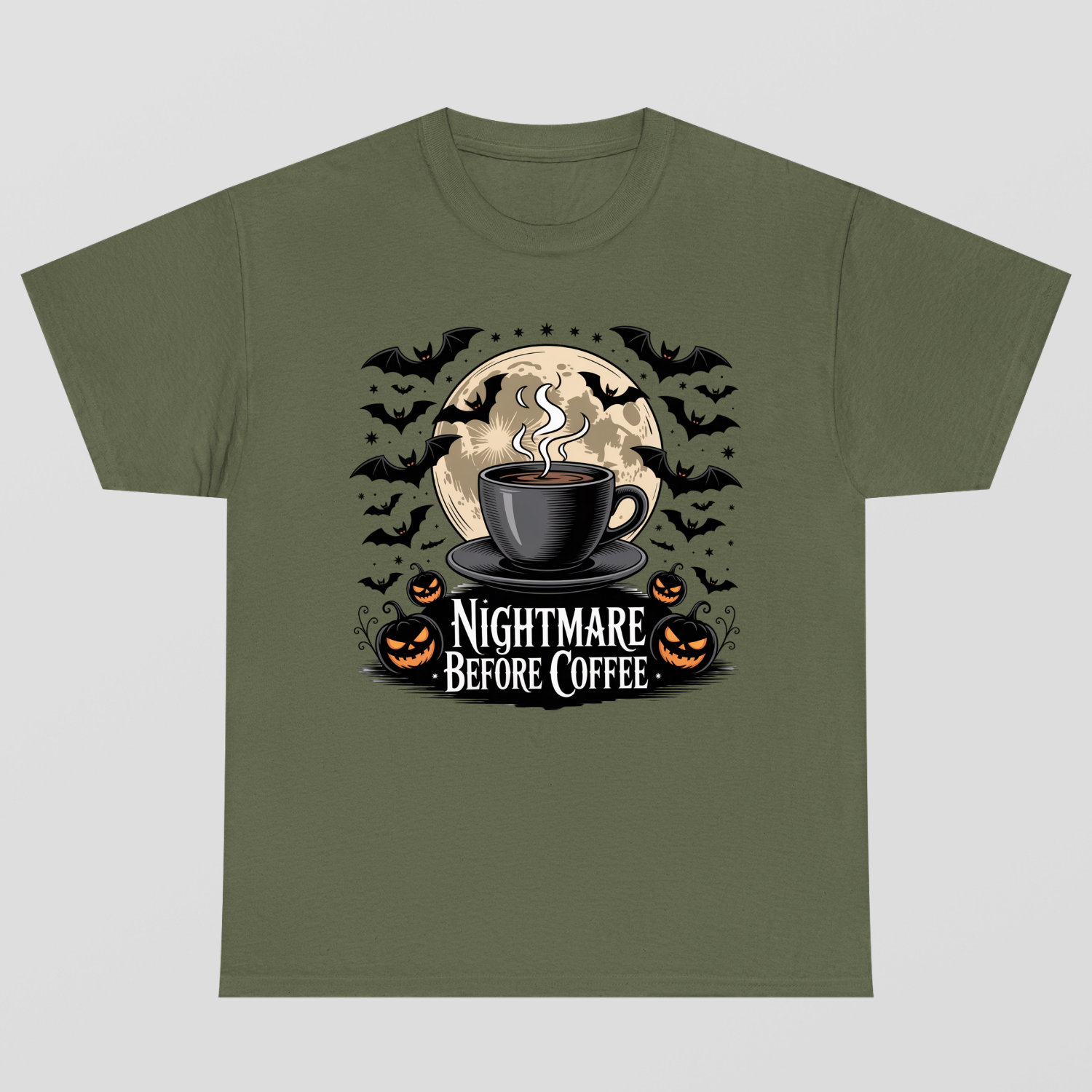 Nightmare Before Coffe Halloween T-Shirt