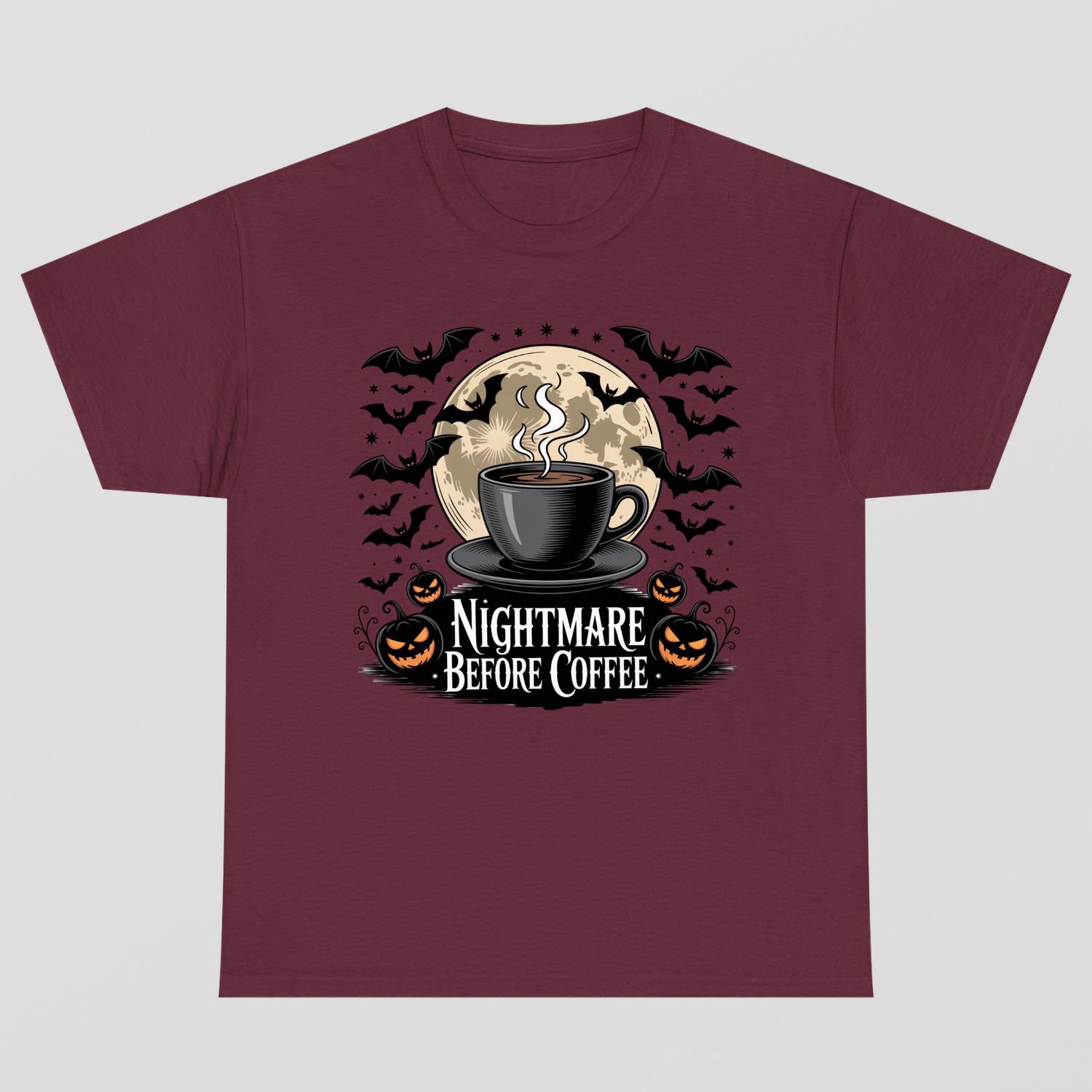 Nightmare Before Coffe Halloween T-Shirt
