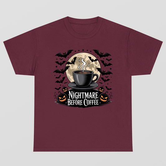 Nightmare Before Coffe Halloween T-Shirt