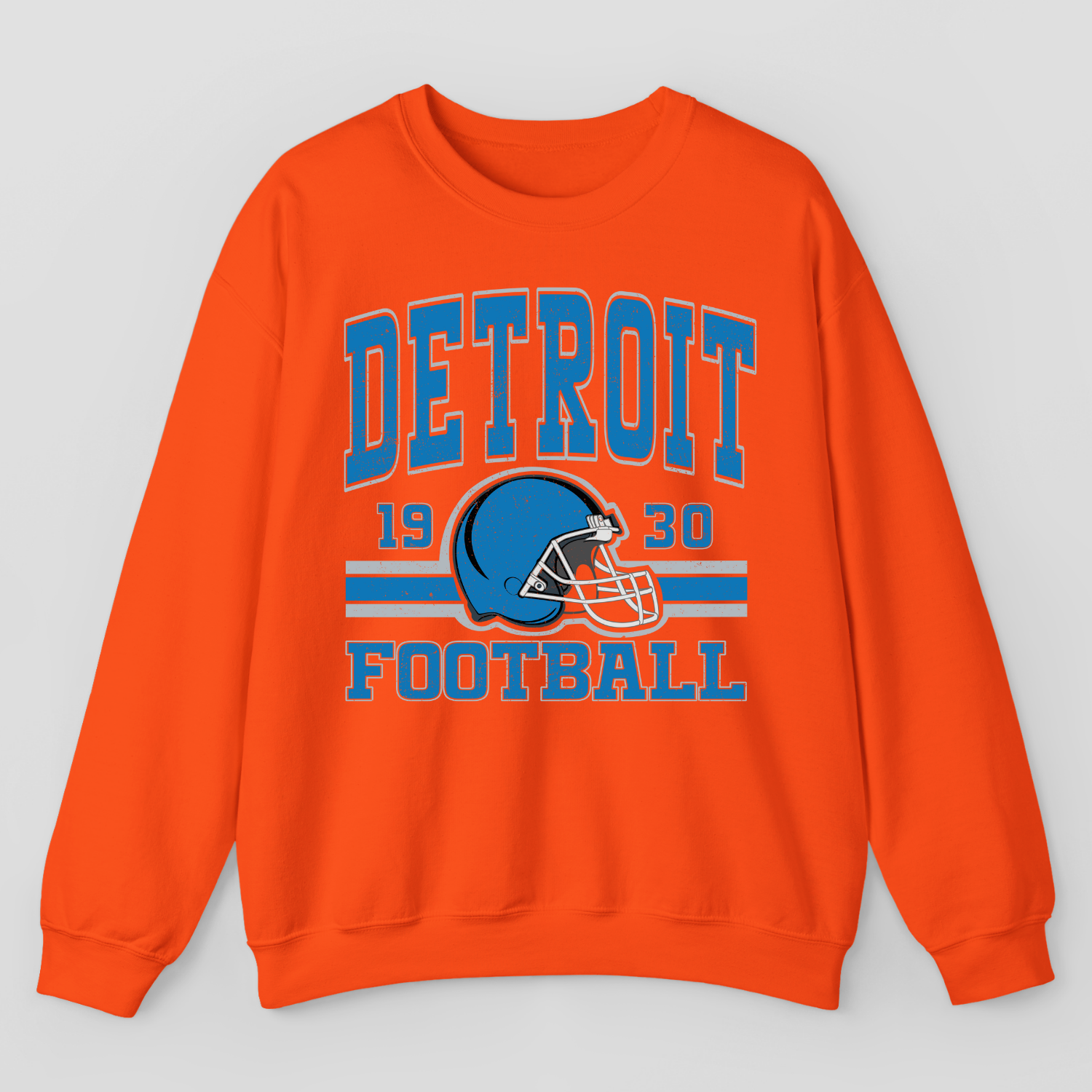 Vintage Style Detroit Football Sweatshirt