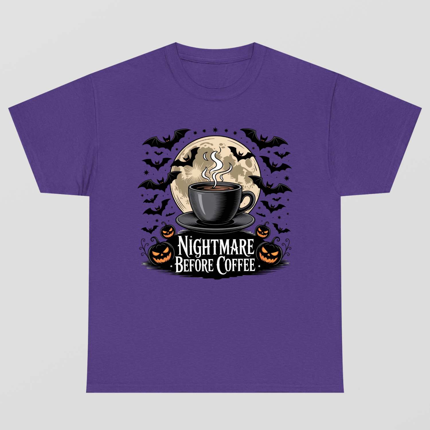 Nightmare Before Coffe Halloween T-Shirt