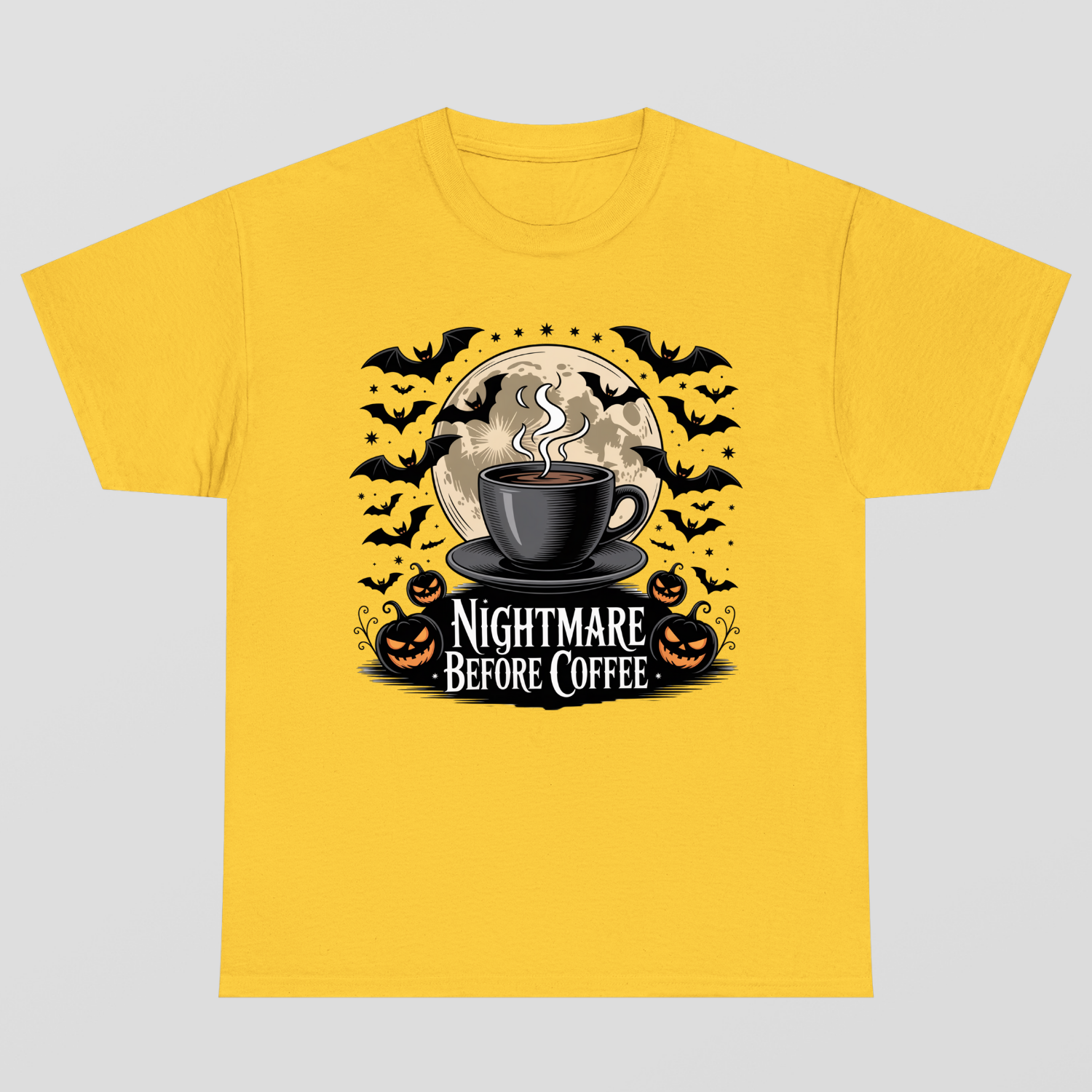 Nightmare Before Coffe Halloween T-Shirt