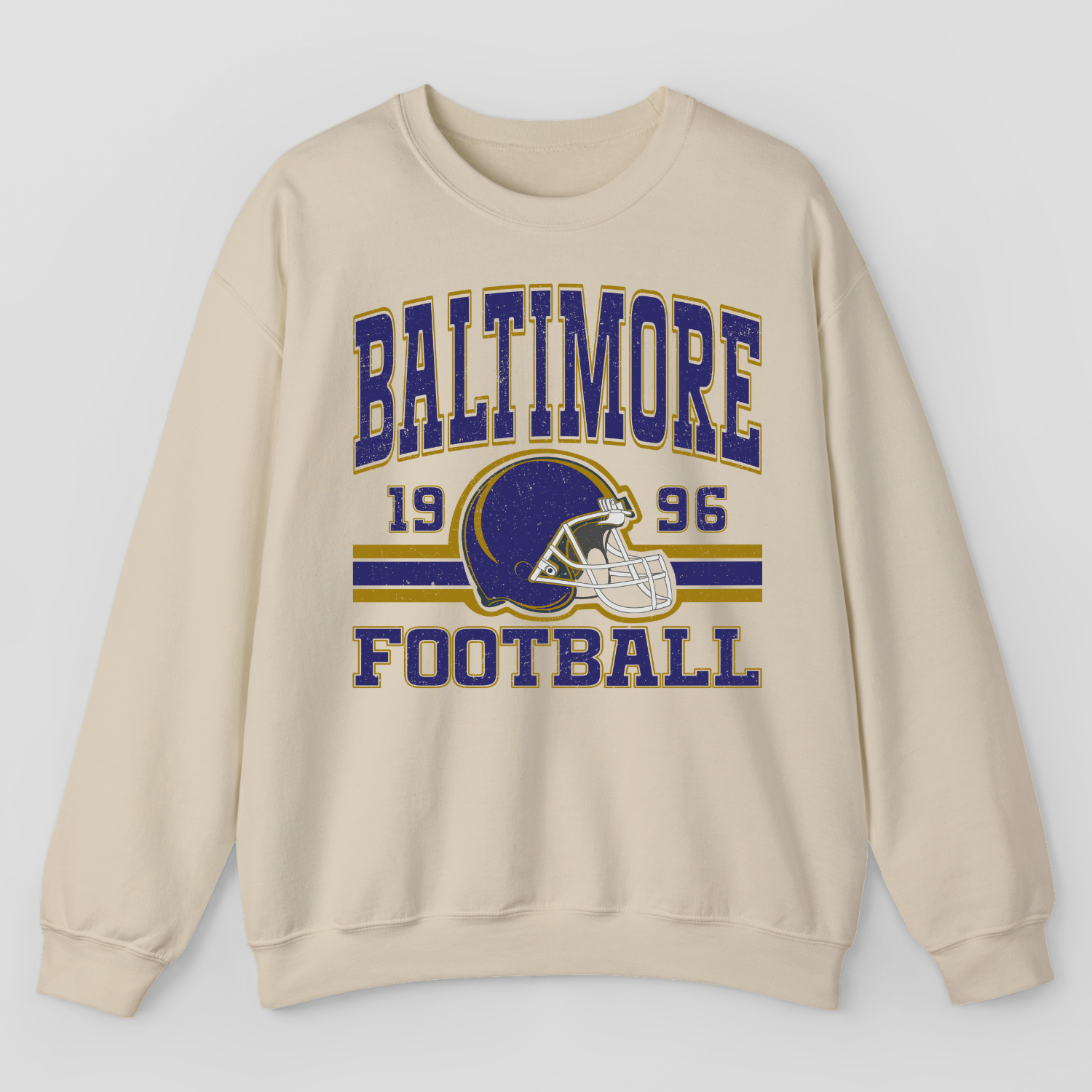 Vintage Style Baltimore Football Sweatshirt