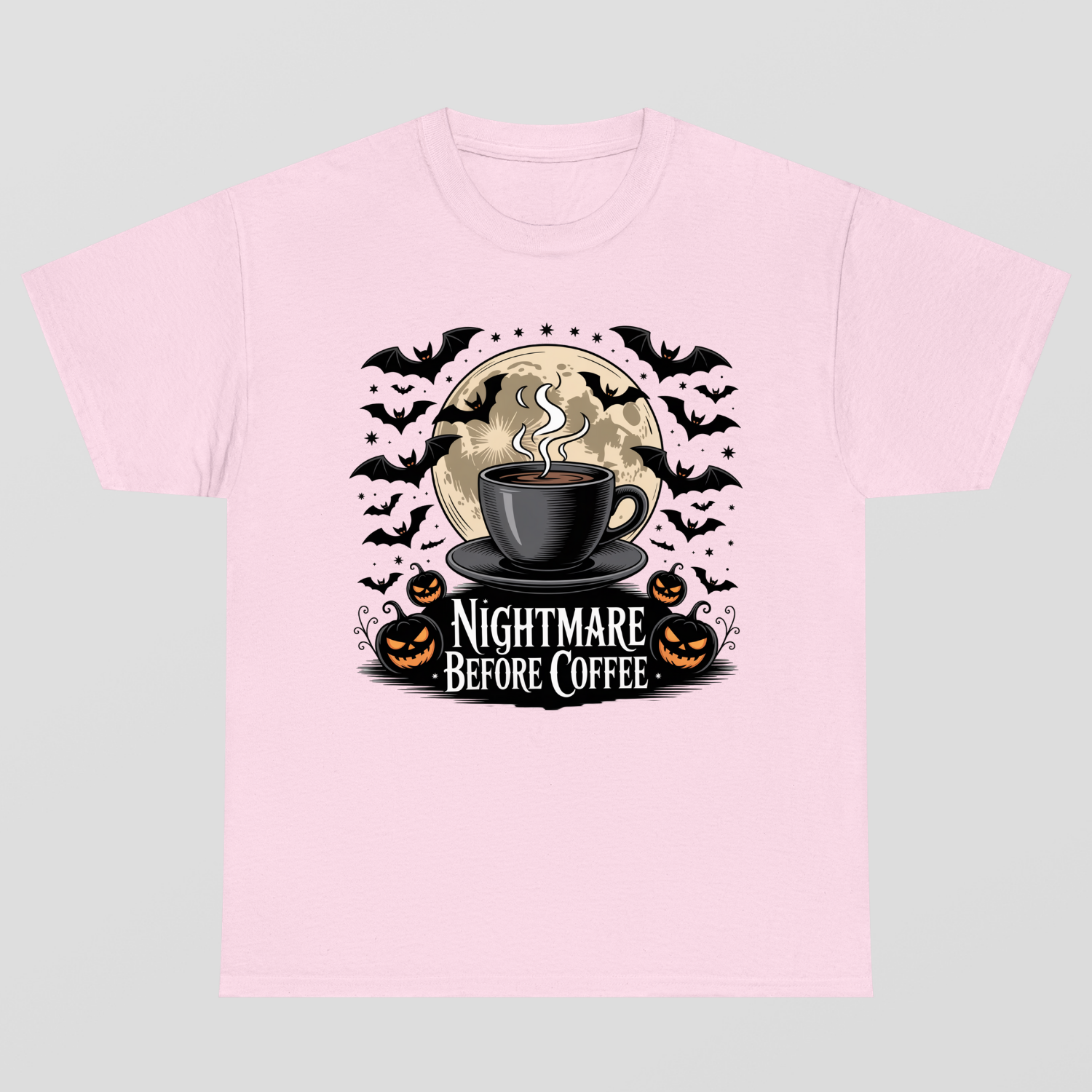 Nightmare Before Coffe Halloween T-Shirt