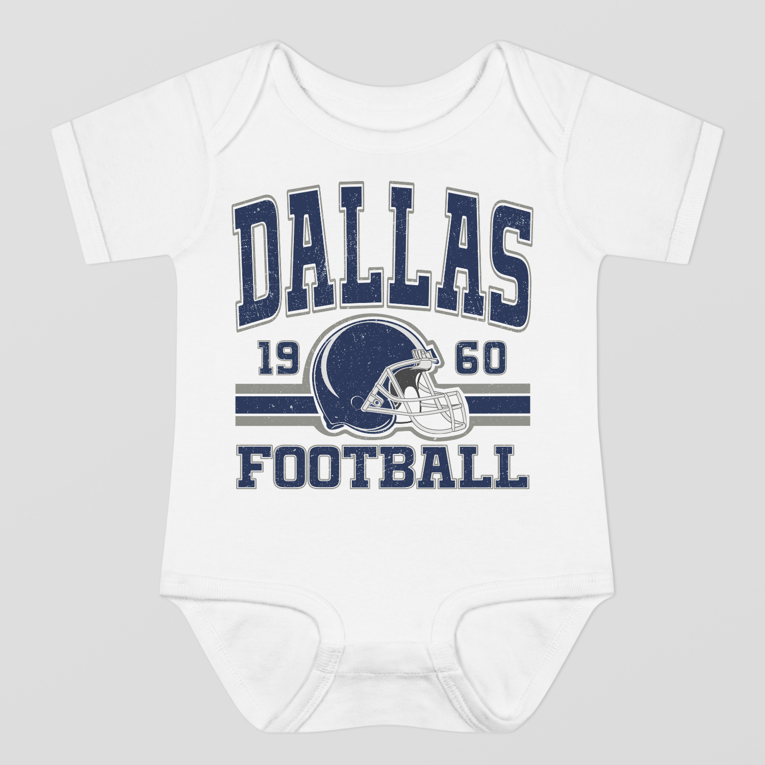 Vintage Style Dallas Football Baby Bodysuit