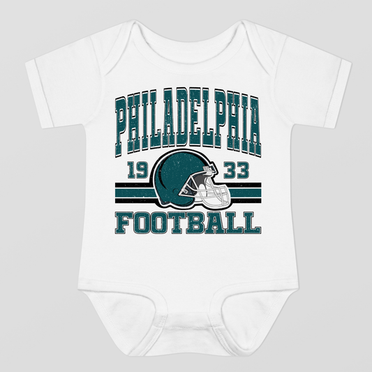 Vintage Style Philadelphia Football Baby Bodysuit