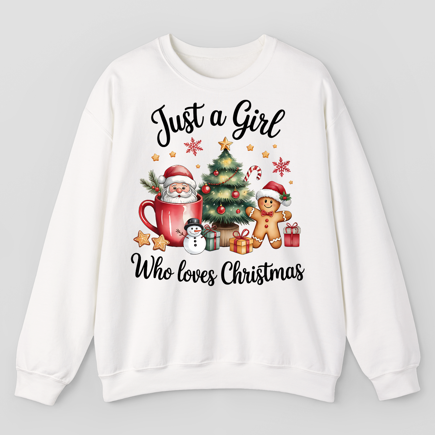Just A Girl Who Loves Christmas Sweatshirt
