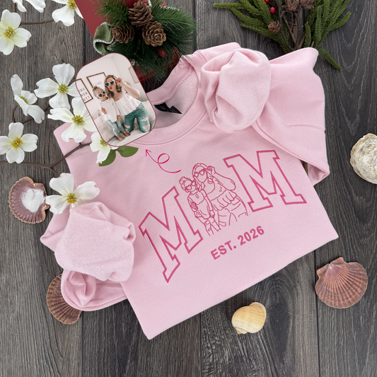 Custom Embroidered Mother's Day Sweatshirt