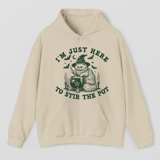 I Am Just Here To Stir The Pot Halloween Hoodie