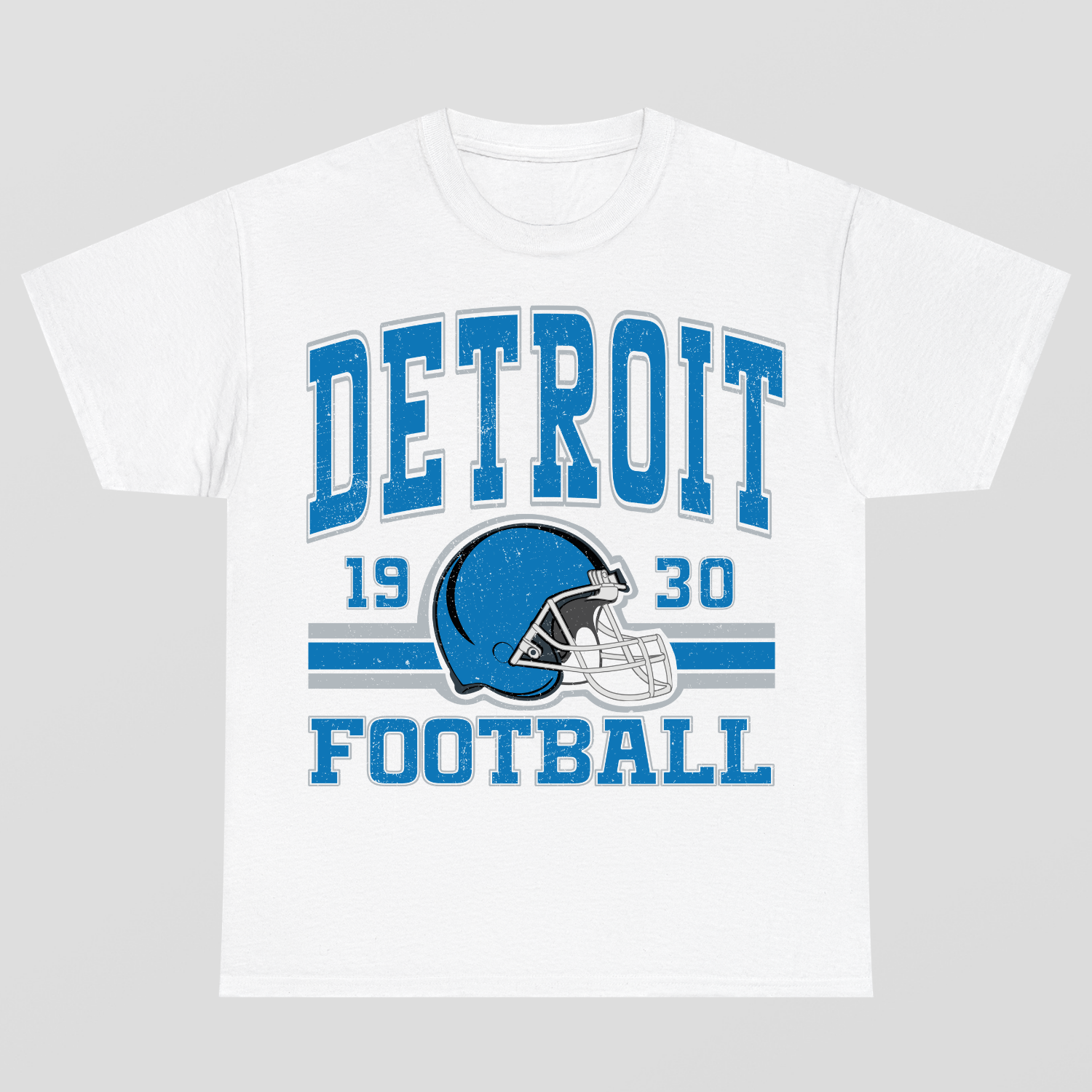Vintage Style Detroit Football T-Shirt