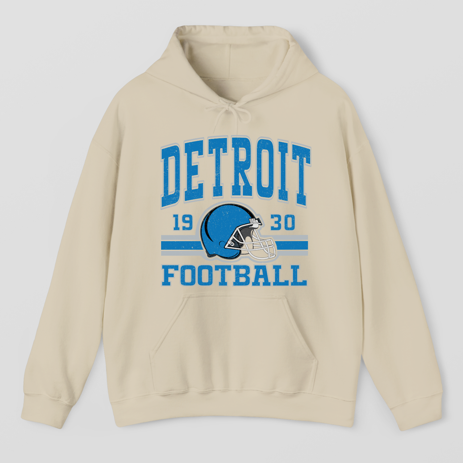 Vintage Style Detroit Football Hoodie