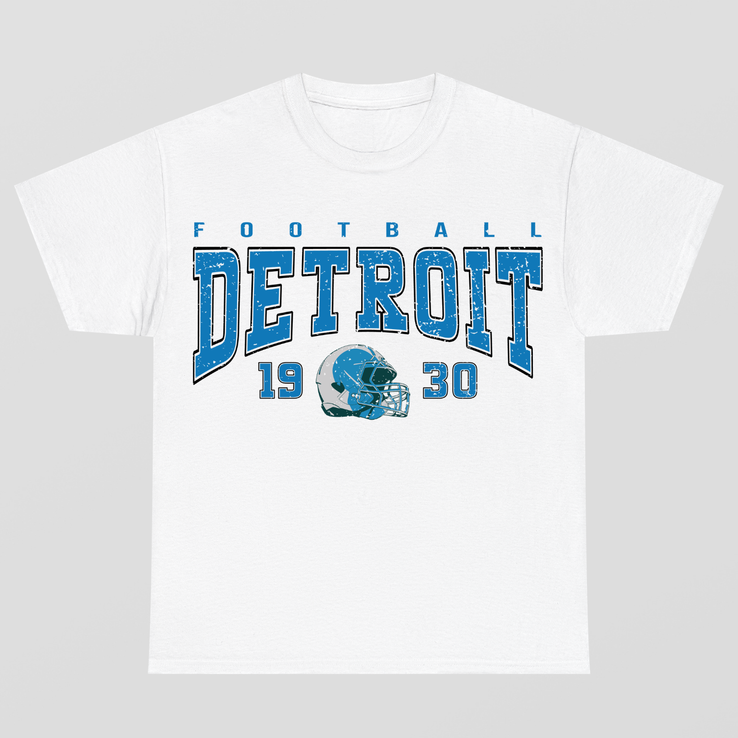 Vintage Style Detroit Football T-Shirt