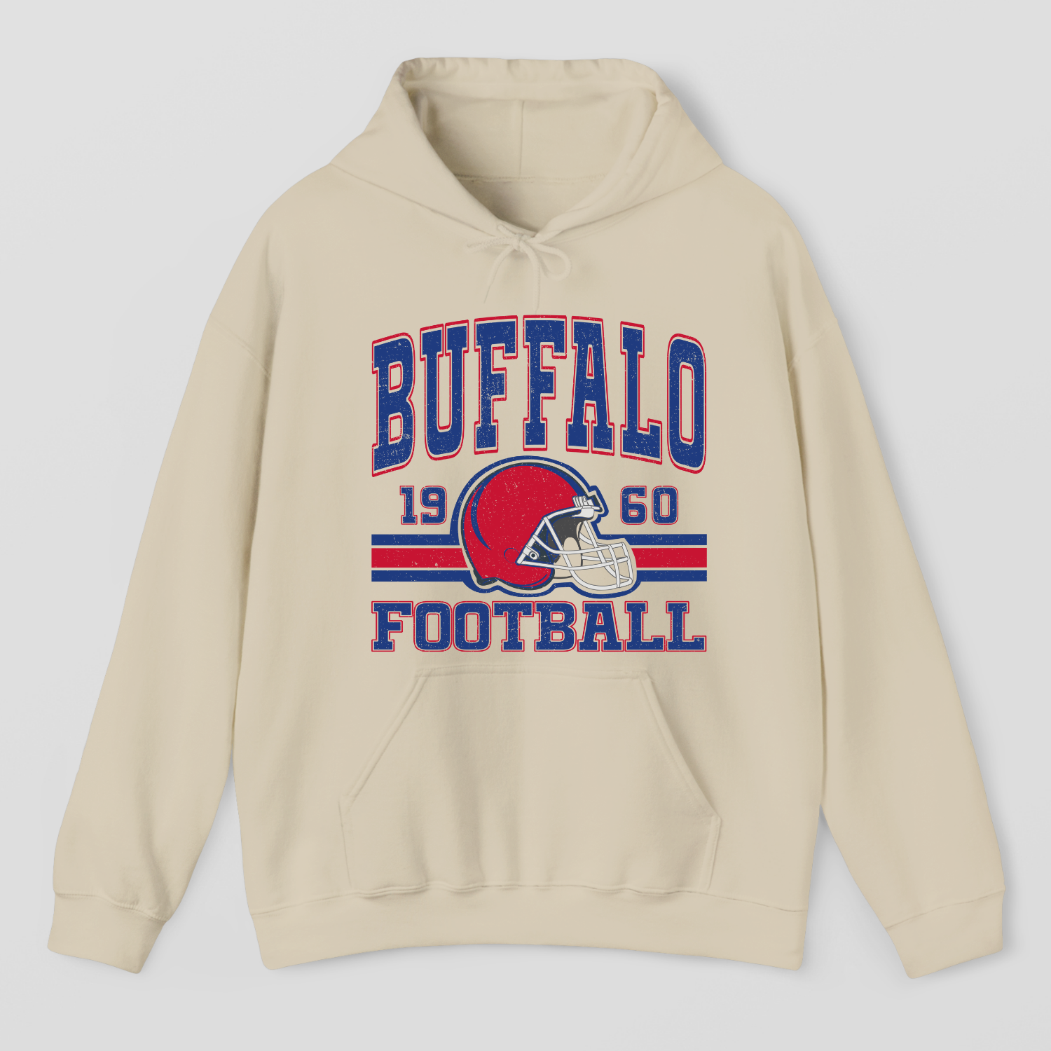 Vintage Style Buffalo Football Hoodie