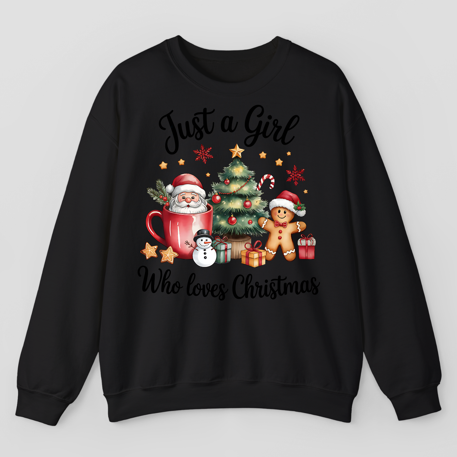 Just A Girl Who Loves Christmas Sweatshirt