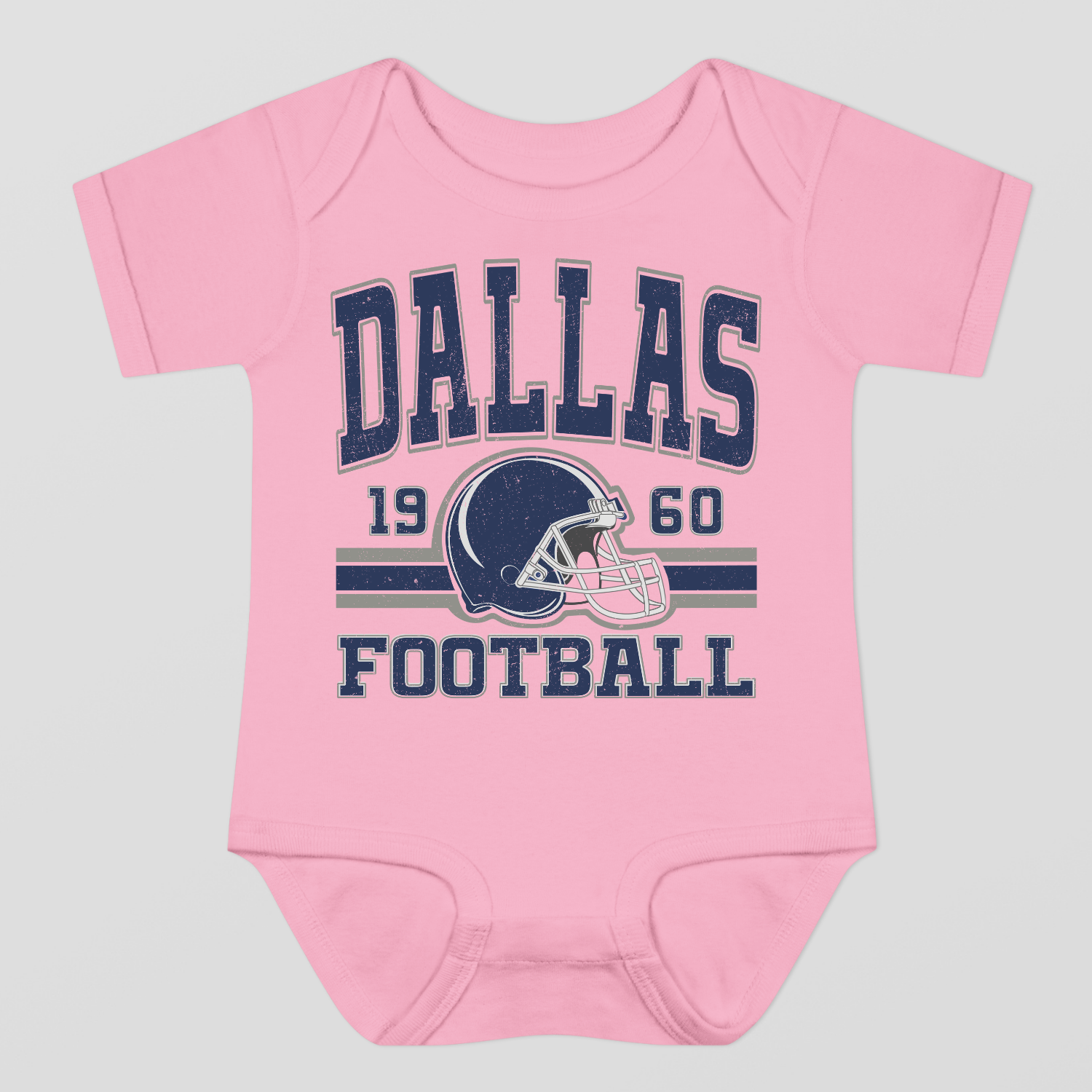 Vintage Style Dallas Football Baby Bodysuit