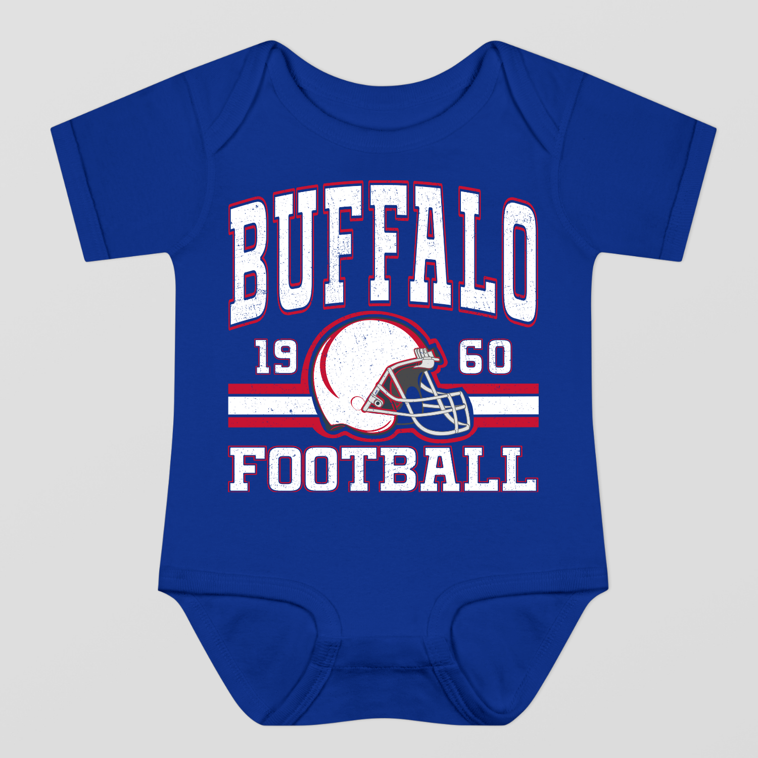 Vintage Style Buffalo Football Baby Bodysuit