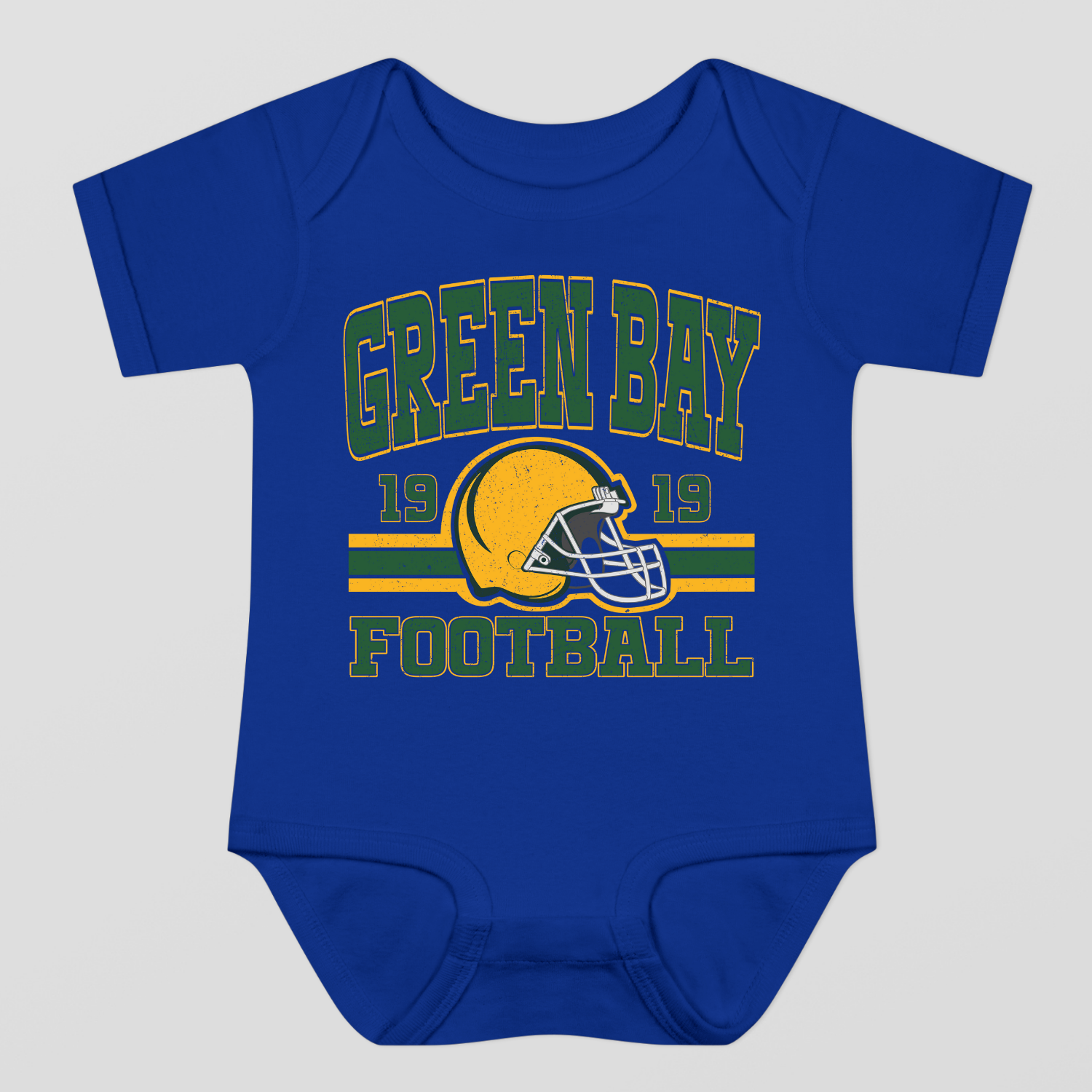 Vintage Style Green Bay Football Baby Bodysuit