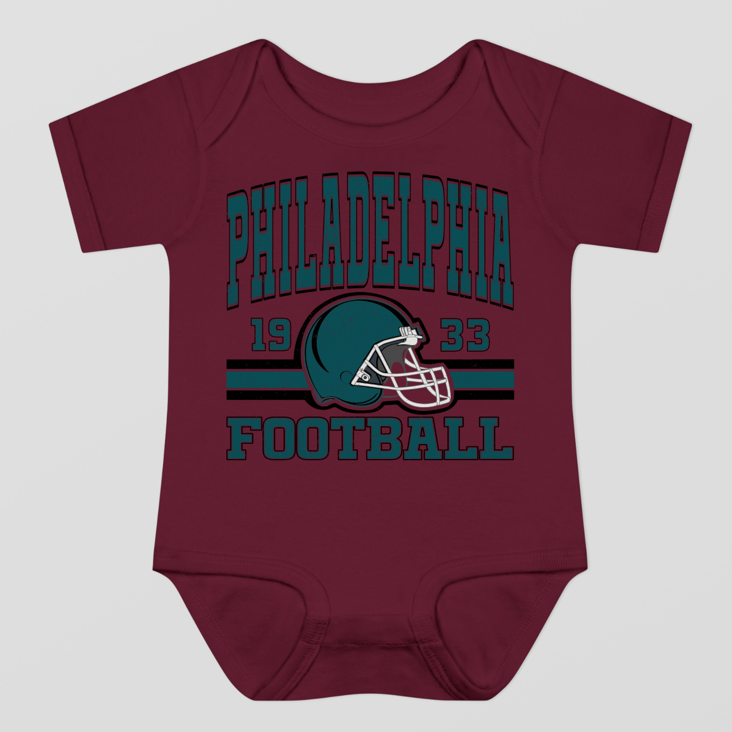 Vintage Style Philadelphia Football Baby Bodysuit