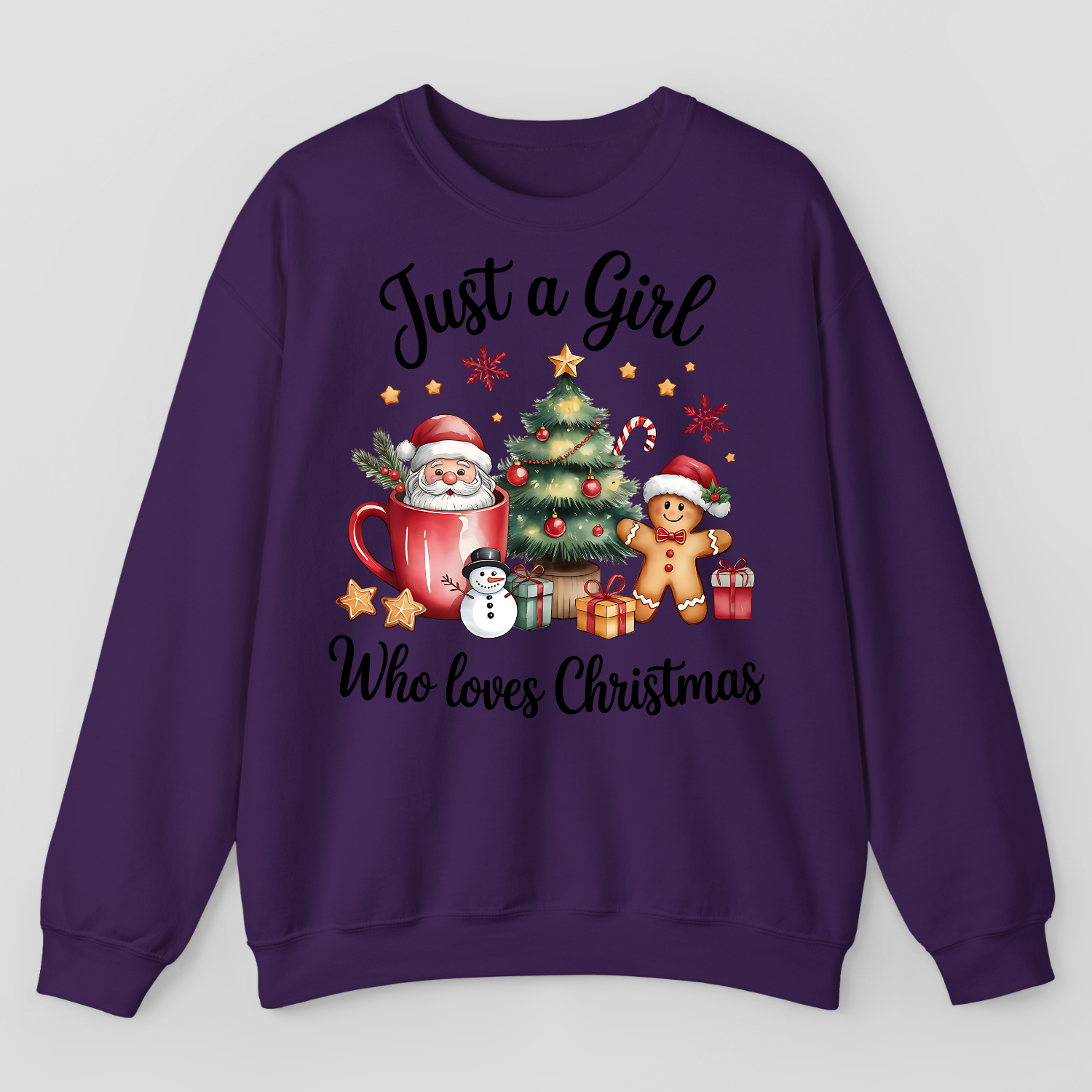 Just A Girl Who Loves Christmas Sweatshirt