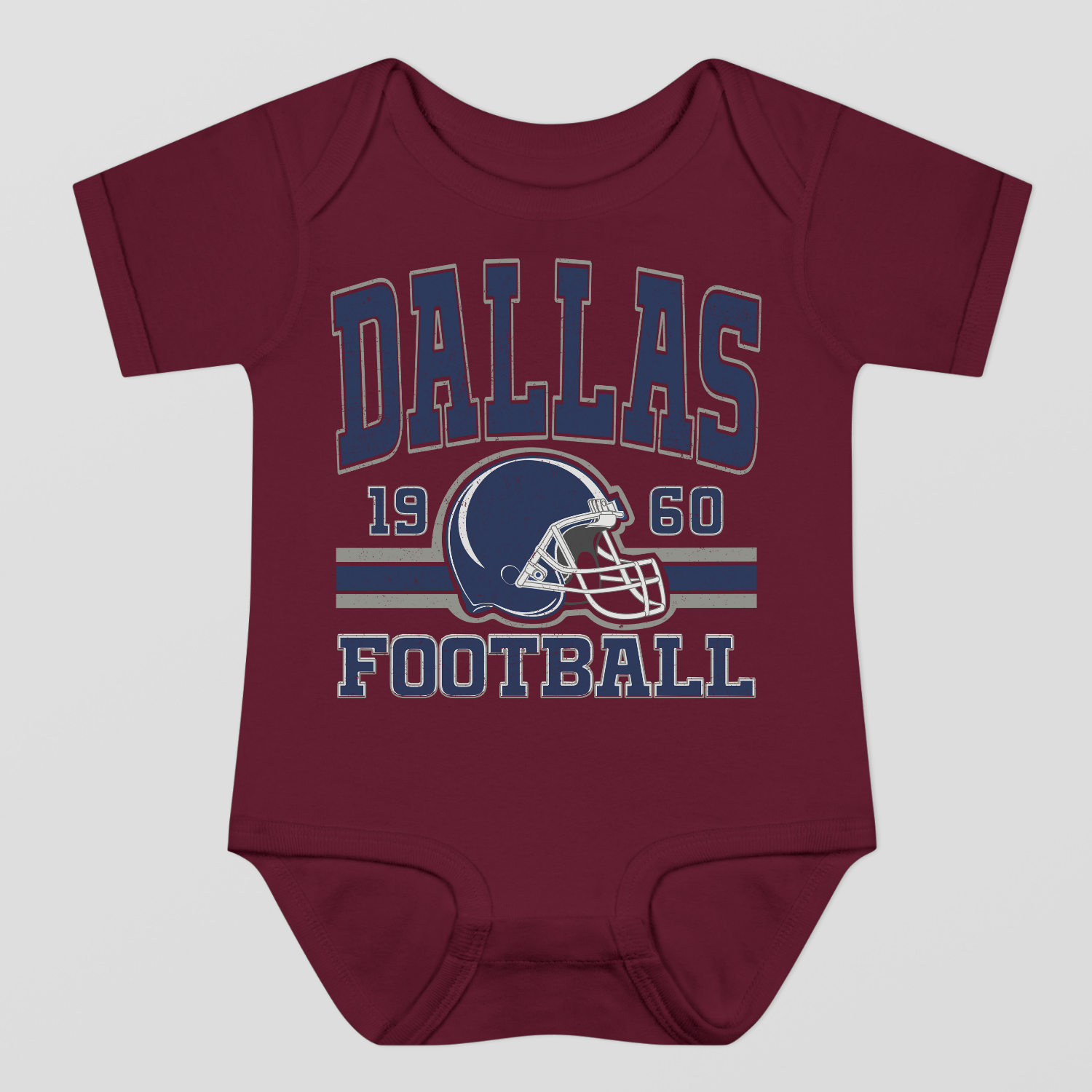 Vintage Style Dallas Football Baby Bodysuit