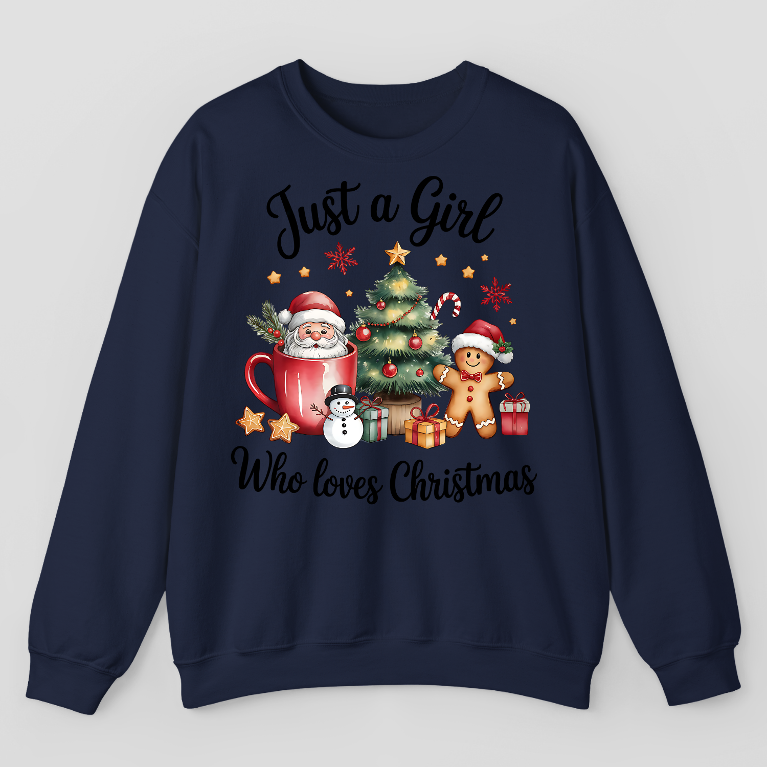 Just A Girl Who Loves Christmas Sweatshirt