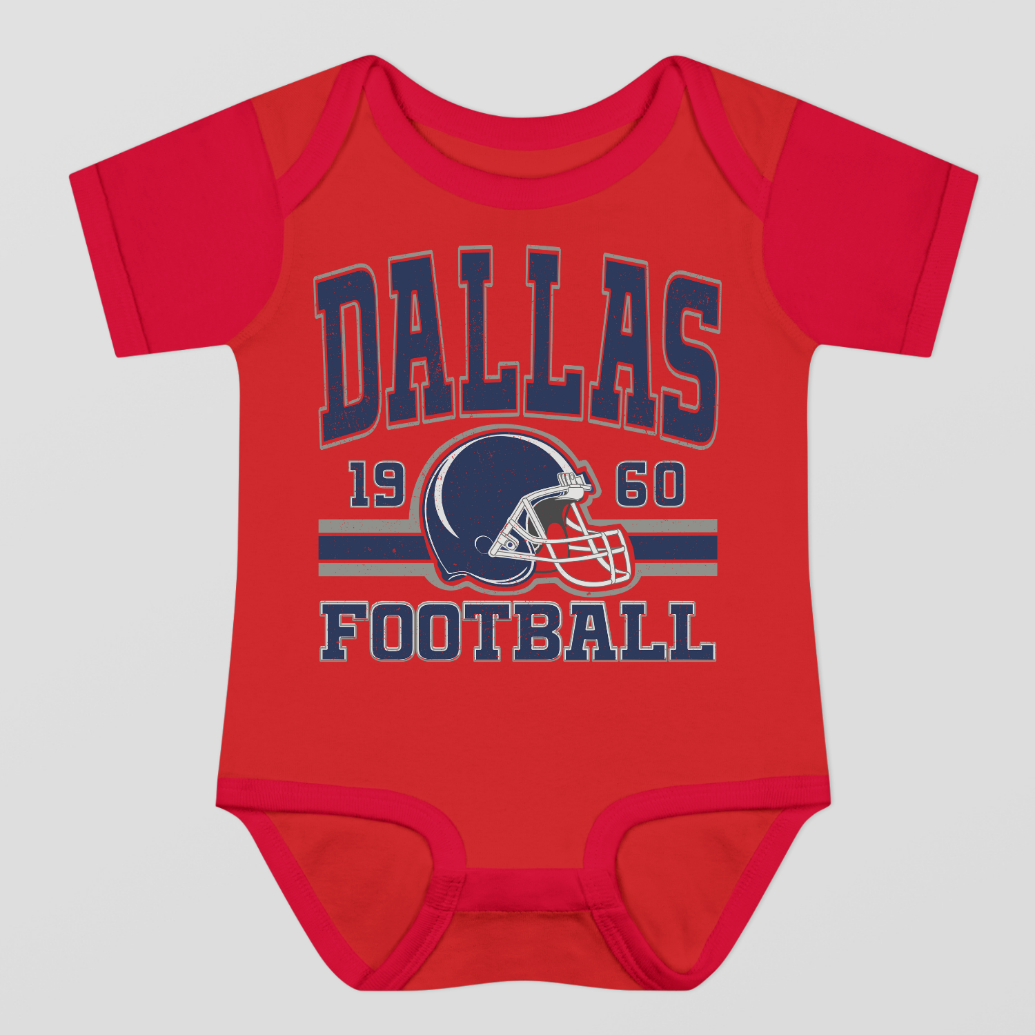 Vintage Style Dallas Football Baby Bodysuit