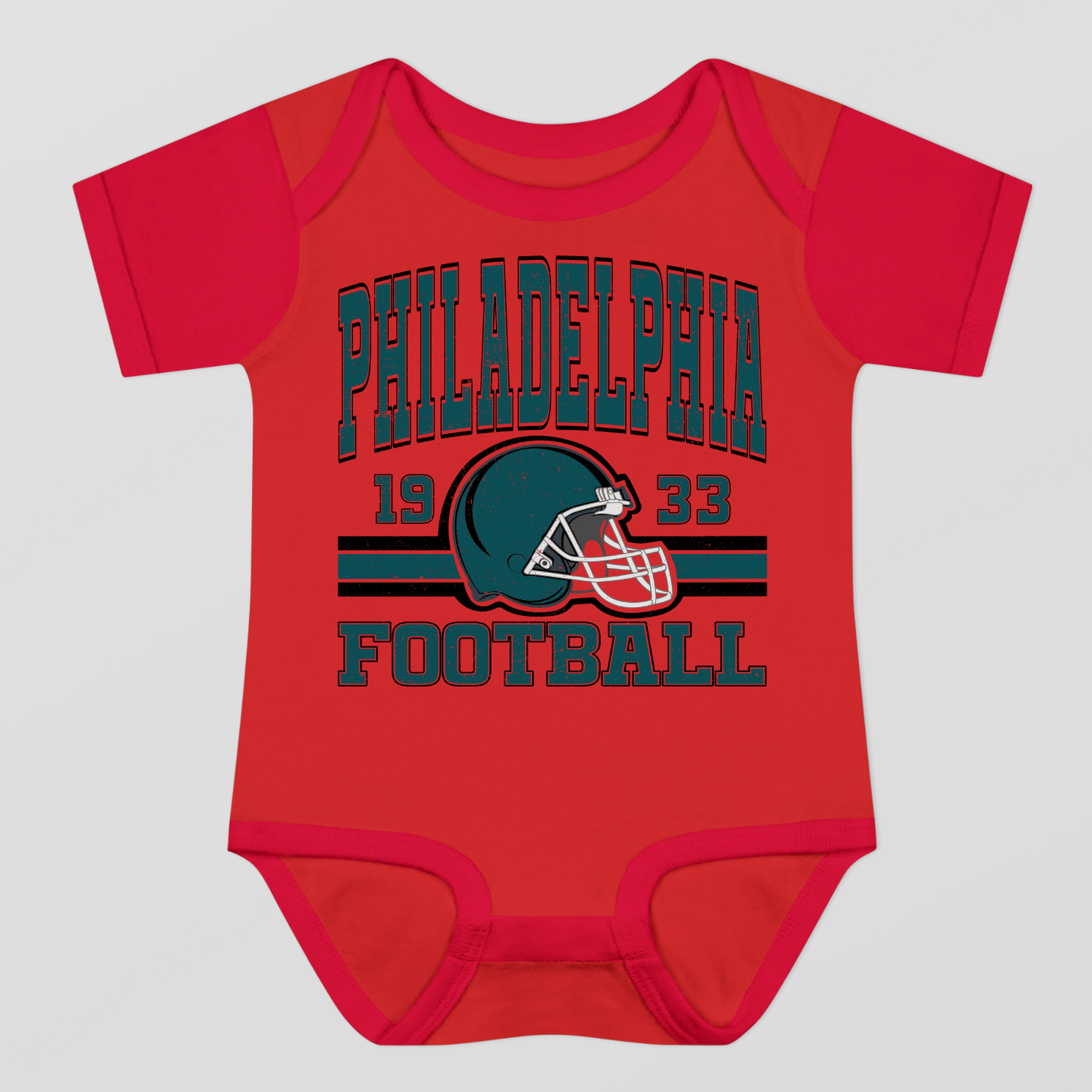 Vintage Style Philadelphia Football Baby Bodysuit