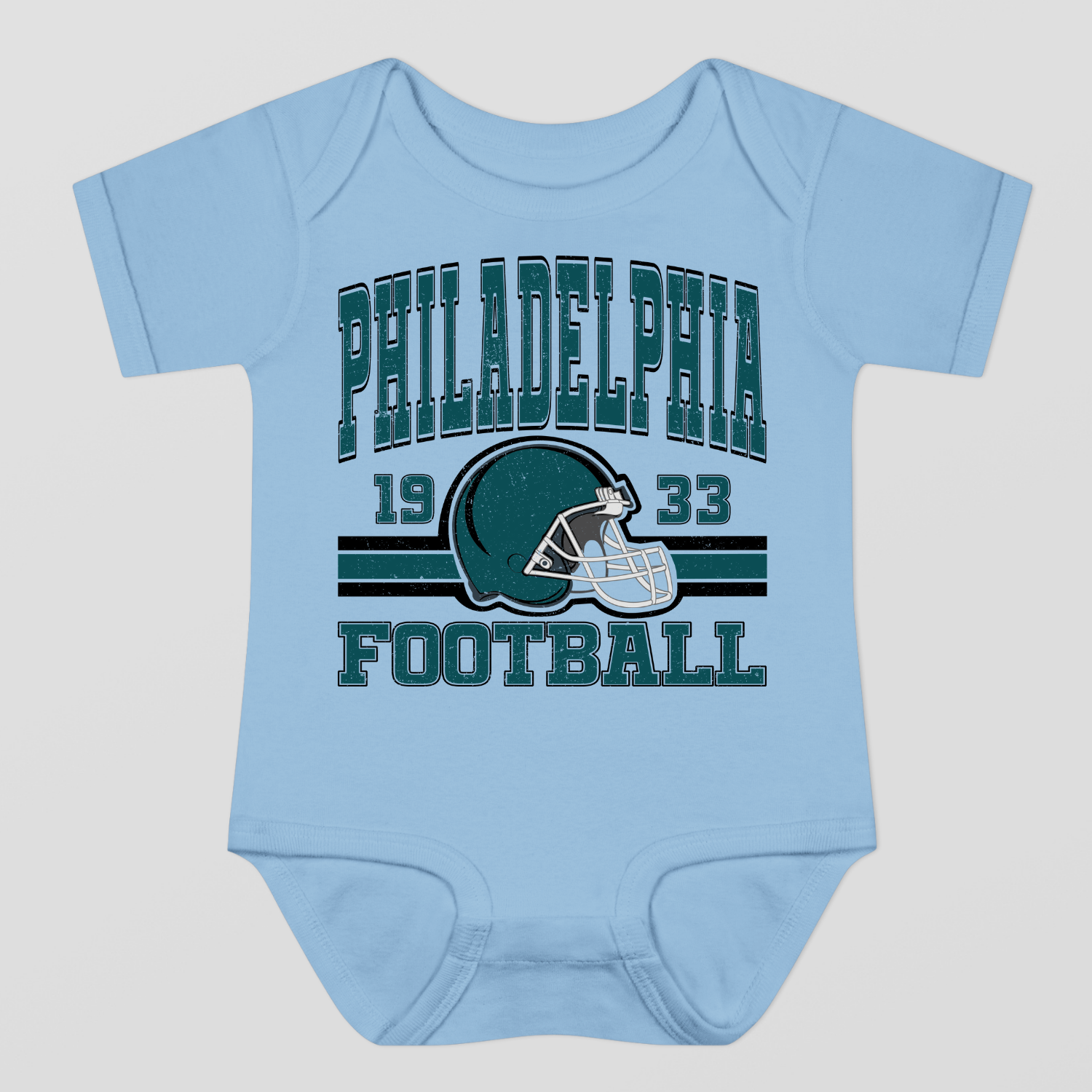 Vintage Style Philadelphia Football Baby Bodysuit
