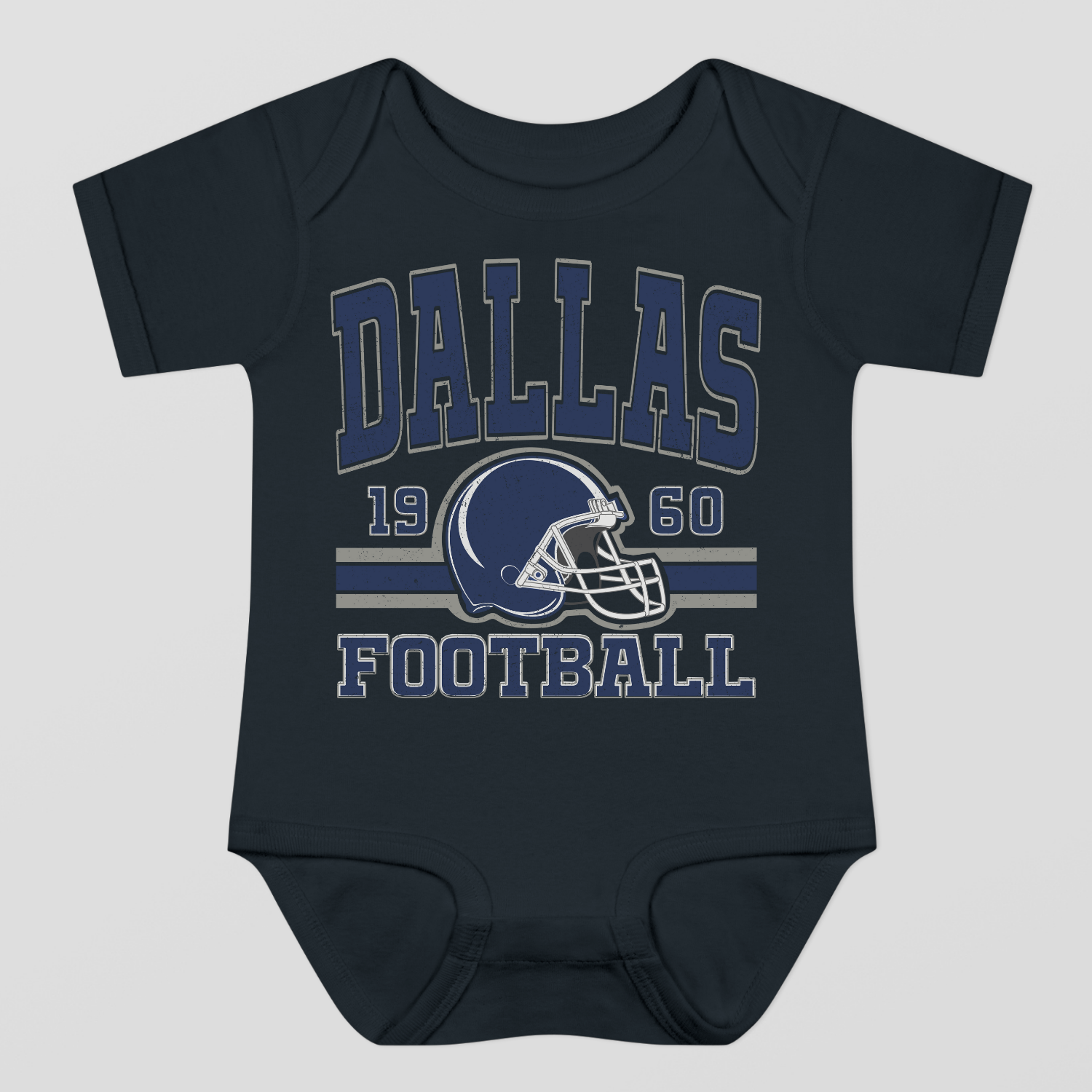Vintage Style Dallas Football Baby Bodysuit