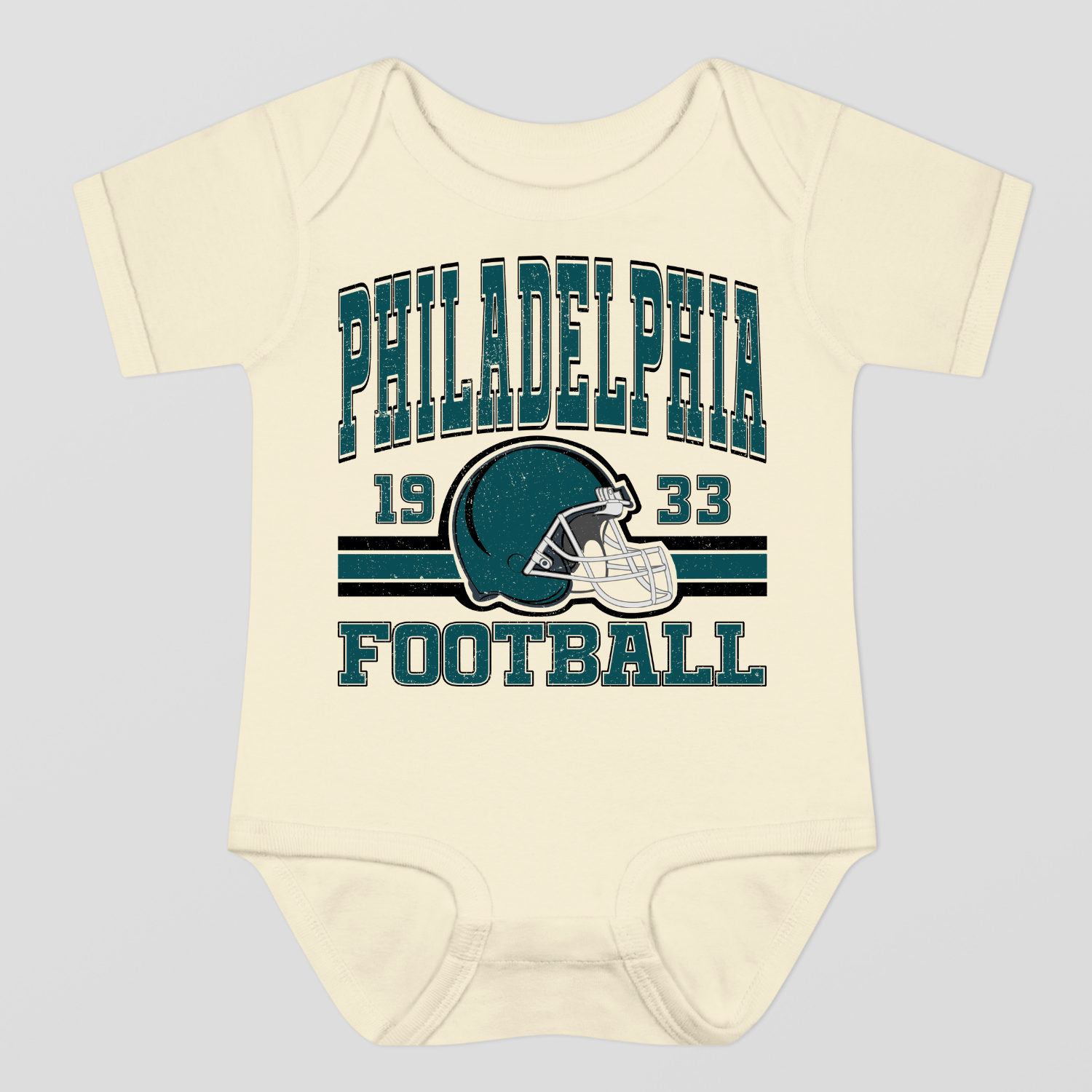 Vintage Style Philadelphia Football Baby Bodysuit