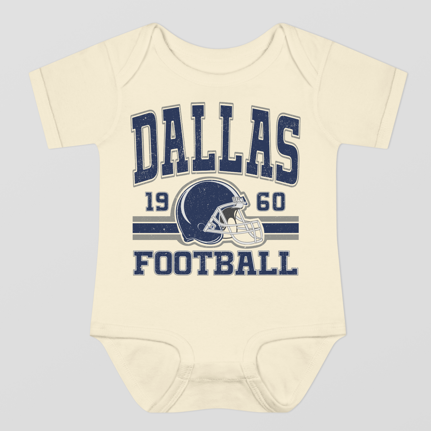 Vintage Style Dallas Football Baby Bodysuit