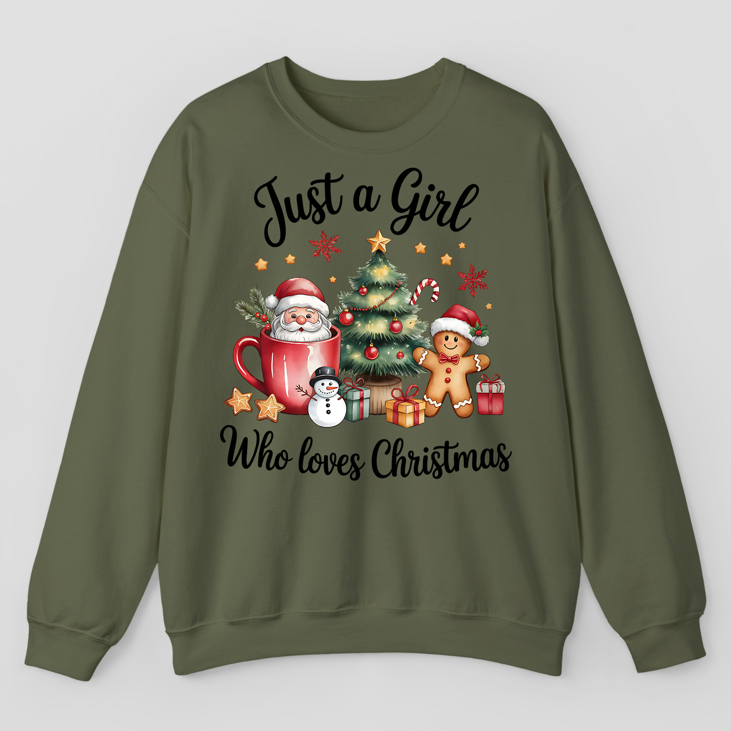 Just A Girl Who Loves Christmas Sweatshirt