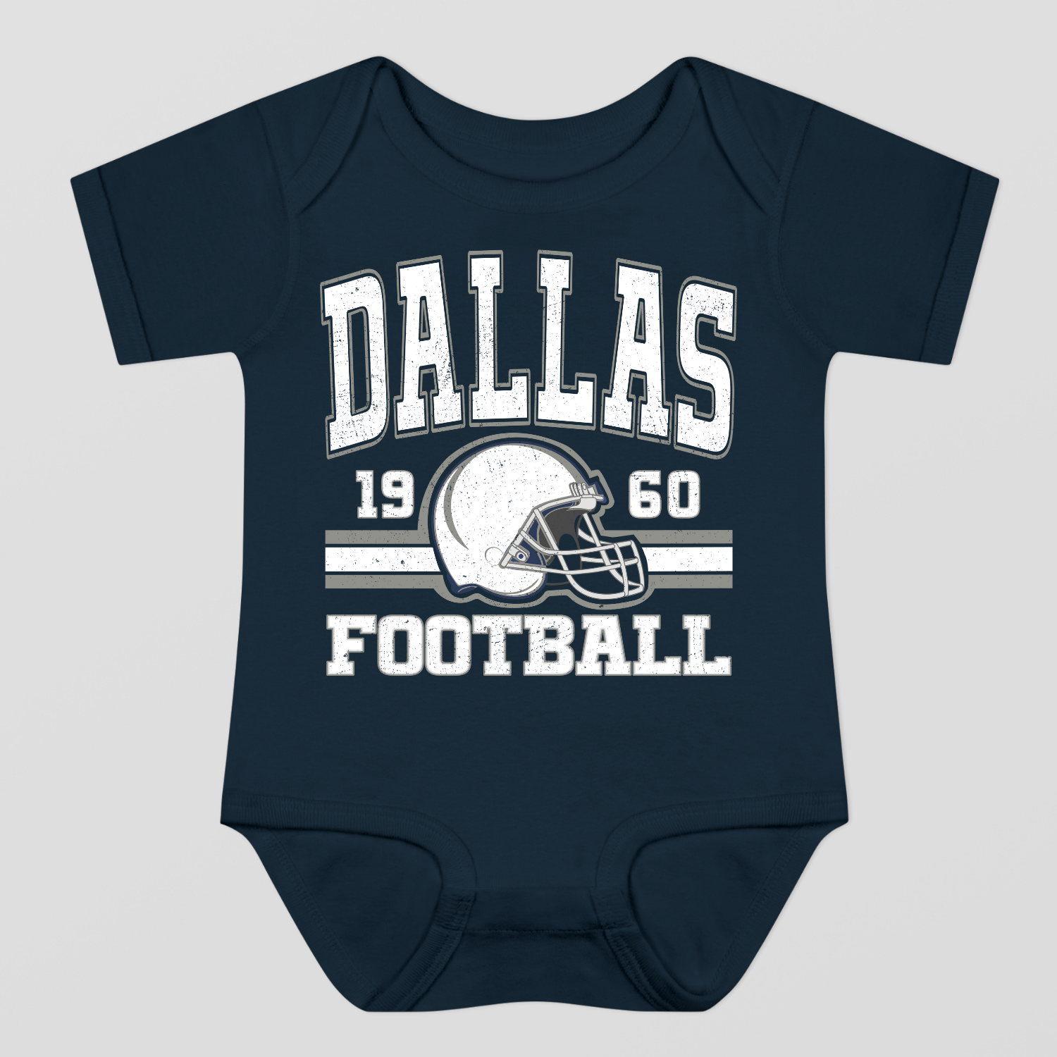 Vintage Style Dallas Football Baby Bodysuit