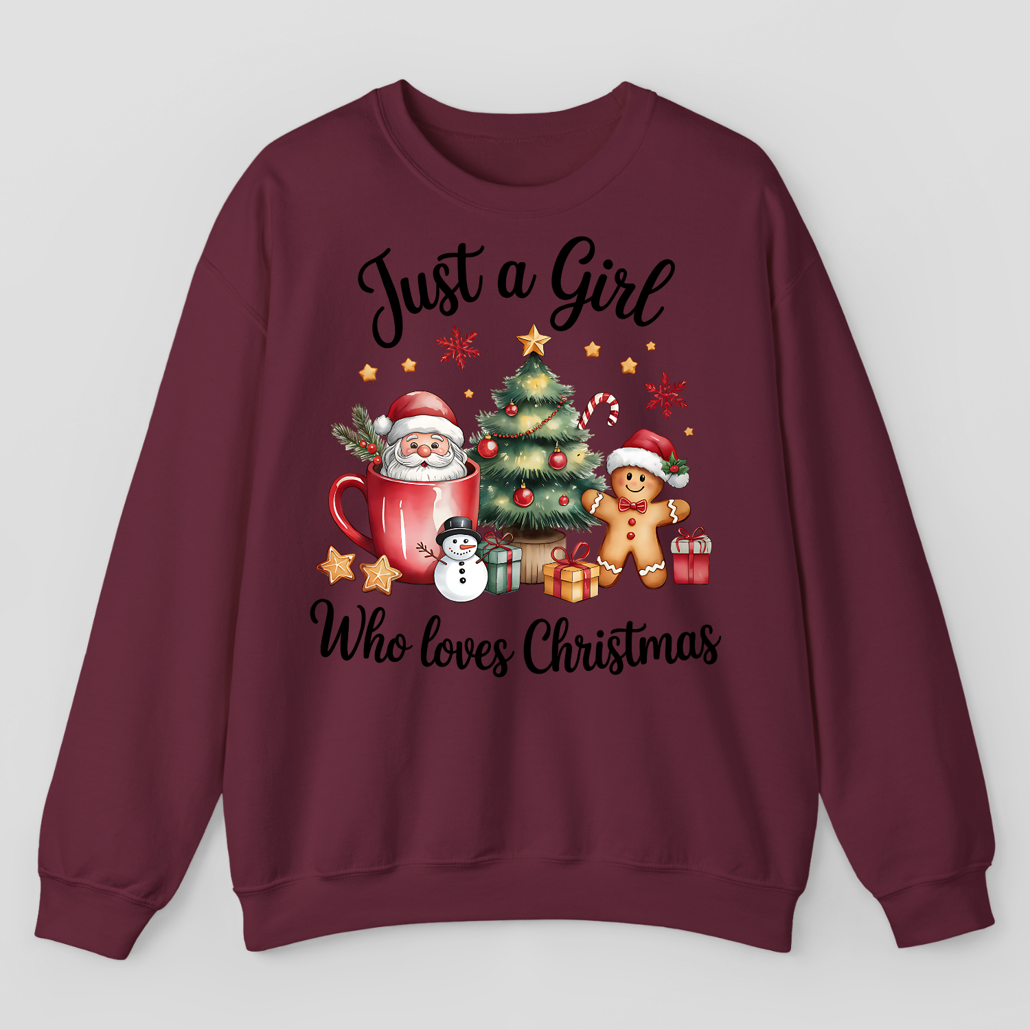 Just A Girl Who Loves Christmas Sweatshirt