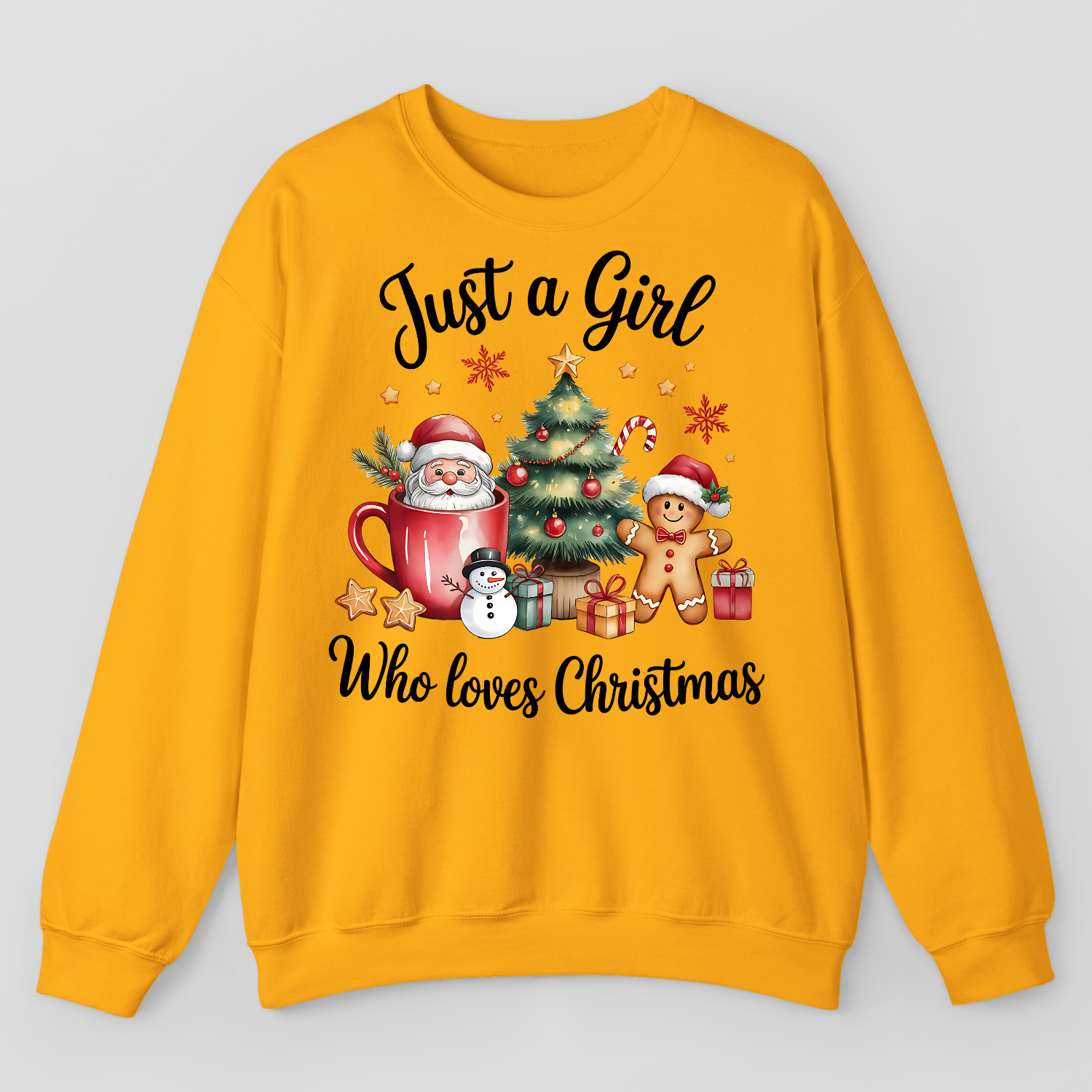 Just A Girl Who Loves Christmas Sweatshirt
