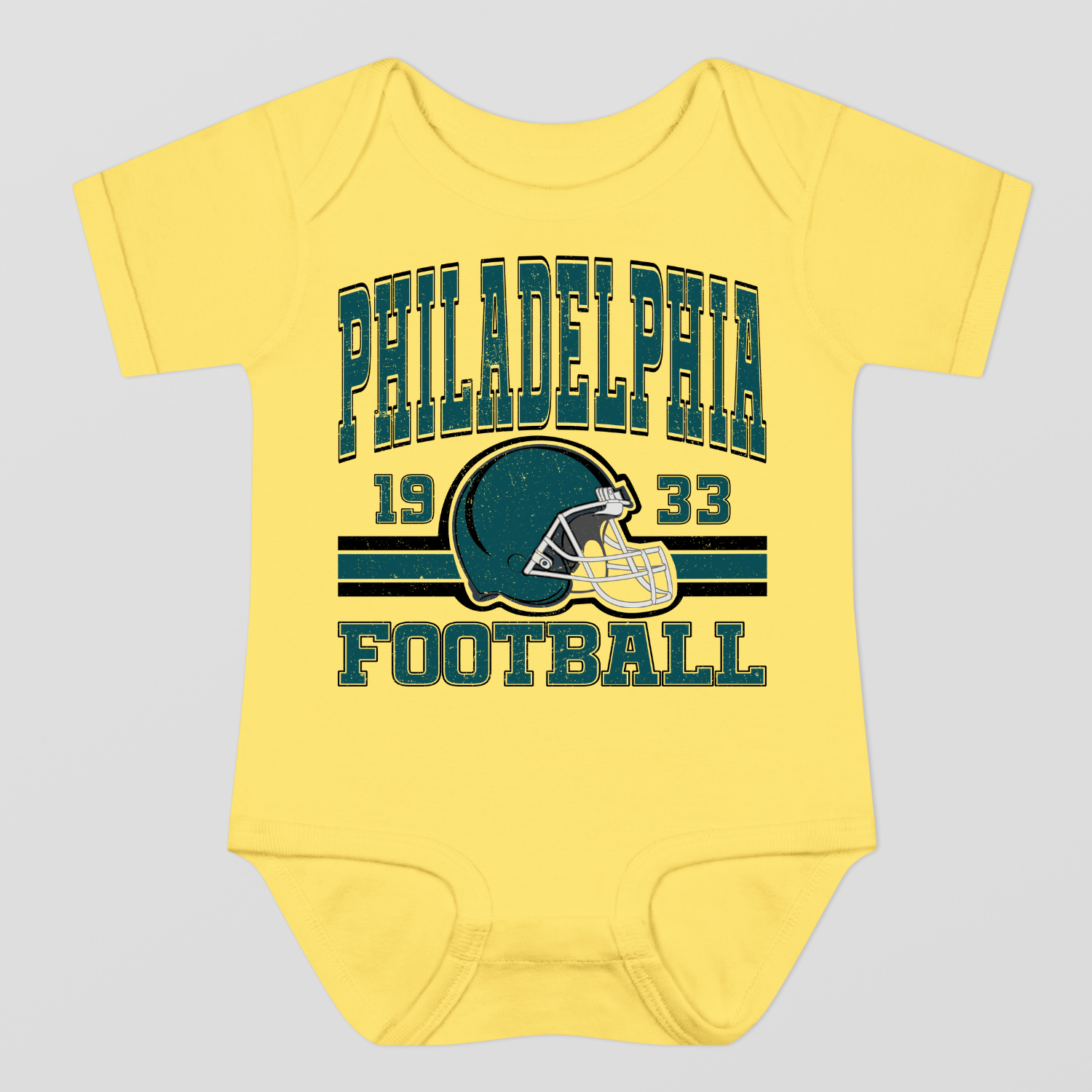 Vintage Style Philadelphia Football Baby Bodysuit