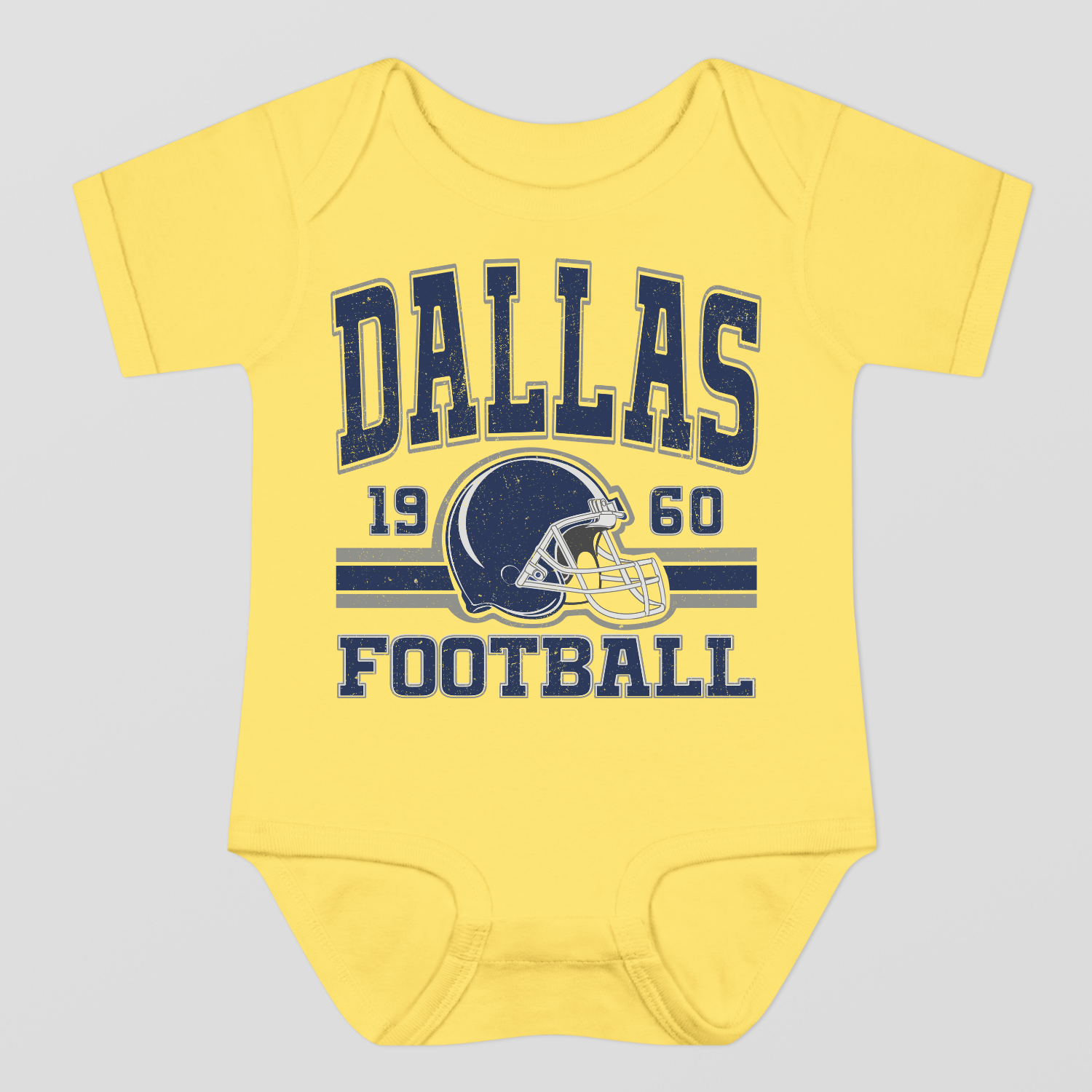 Vintage Style Dallas Football Baby Bodysuit