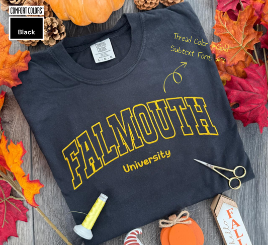 Comfort Colors Custom Varsity Text Sweatshirt