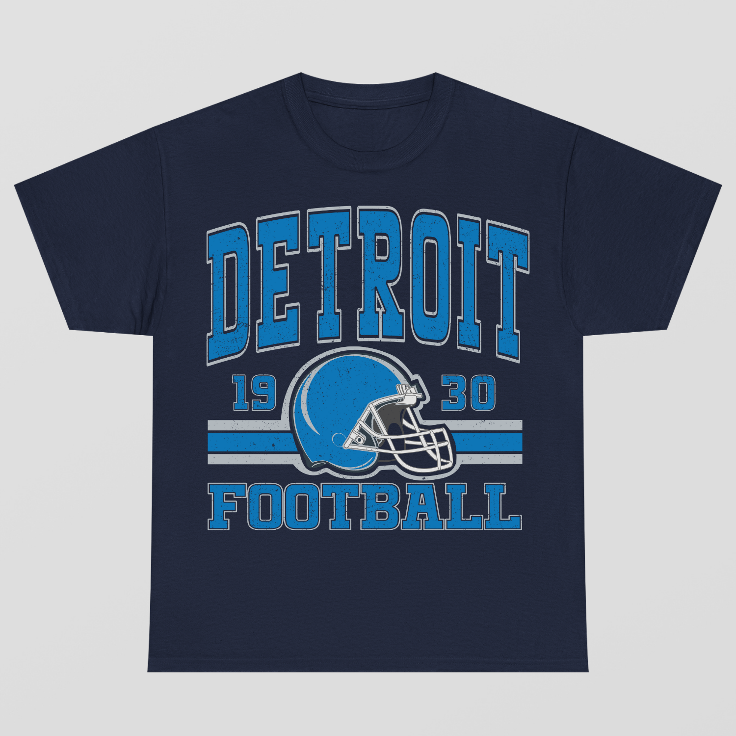 Vintage Style Detroit Football T-Shirt