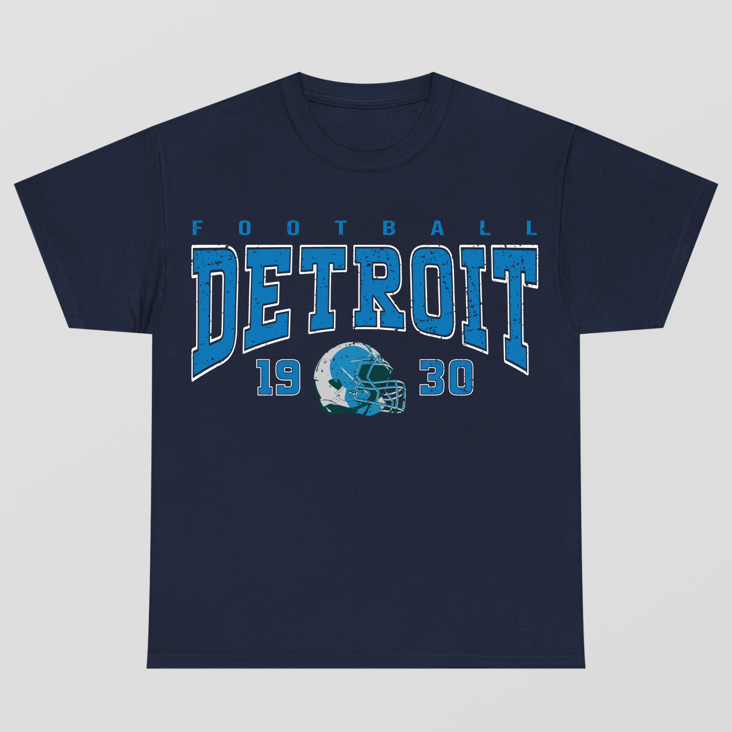 Vintage Style Detroit Football T-Shirt