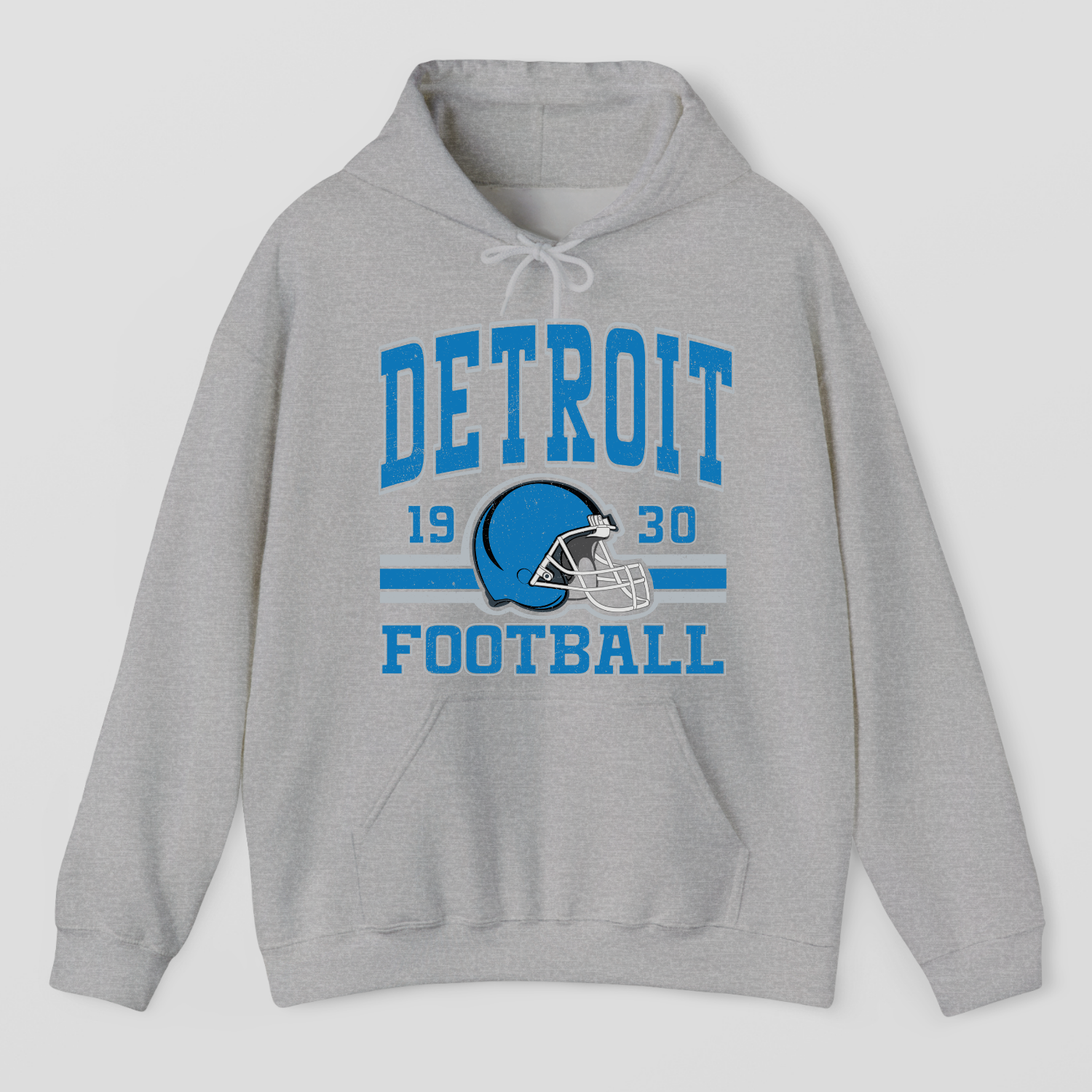 Vintage Style Detroit Football Hoodie
