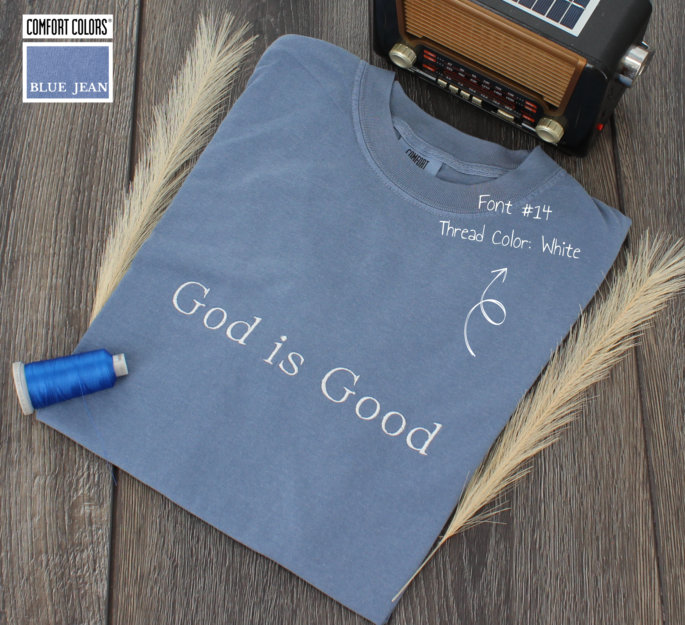 Comfort Colors Custom Text Sweatshirt