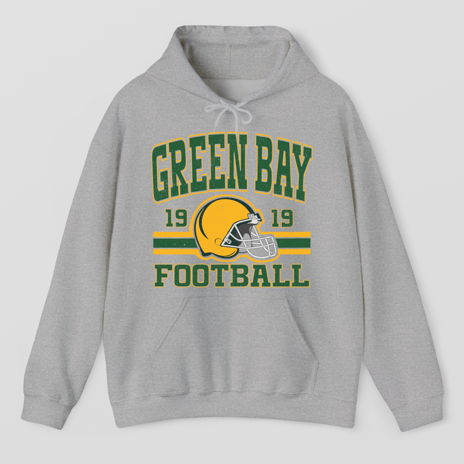 Vintage Style Green Bay Football Hoodie