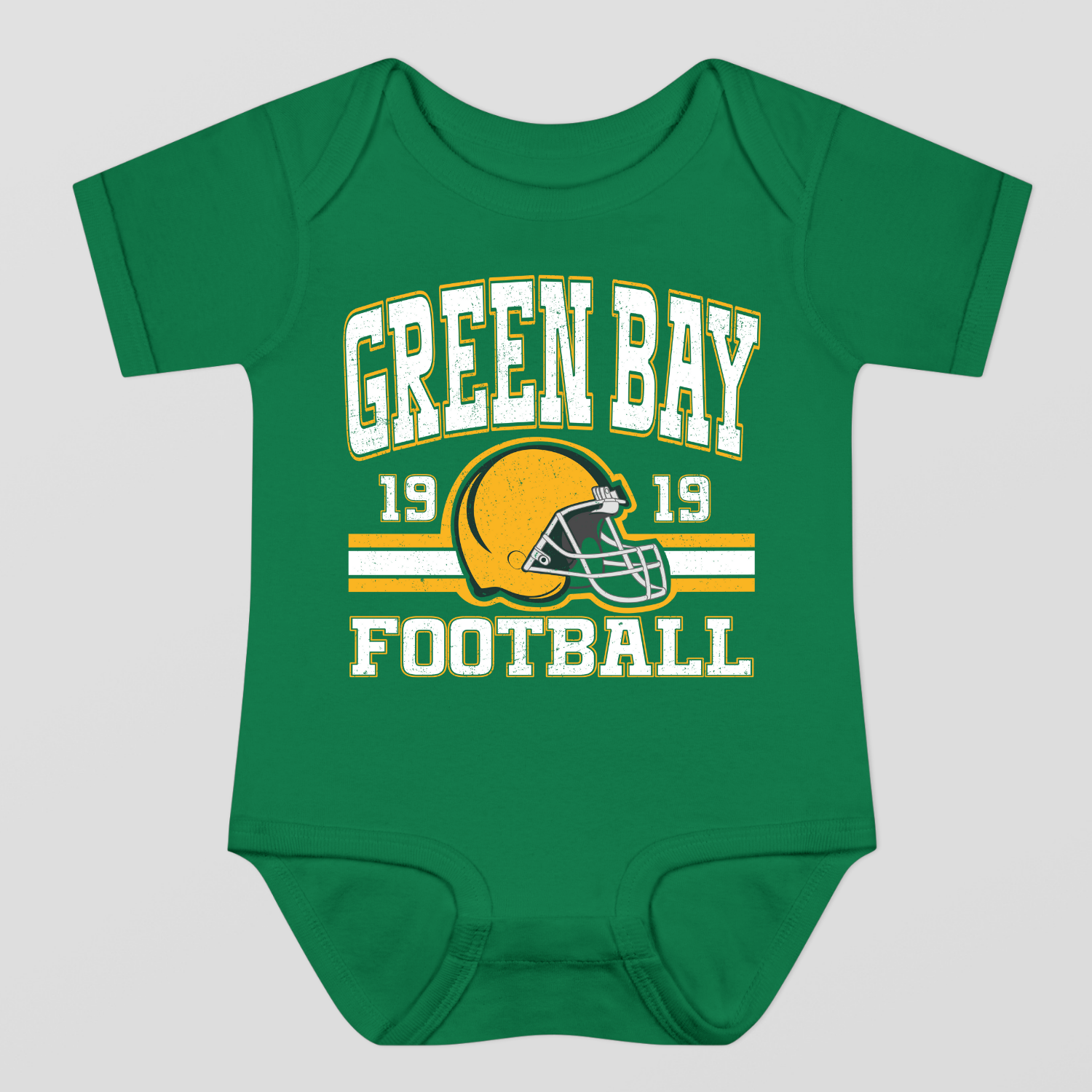 Vintage Style Green Bay Football Baby Bodysuit