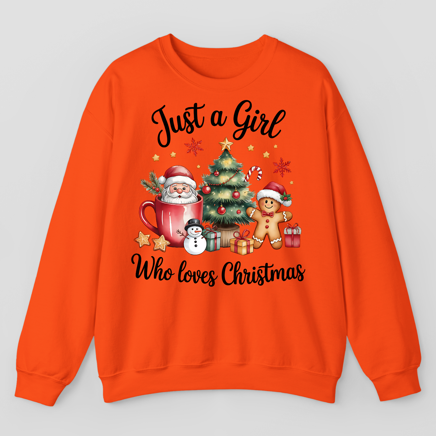 Just A Girl Who Loves Christmas Sweatshirt