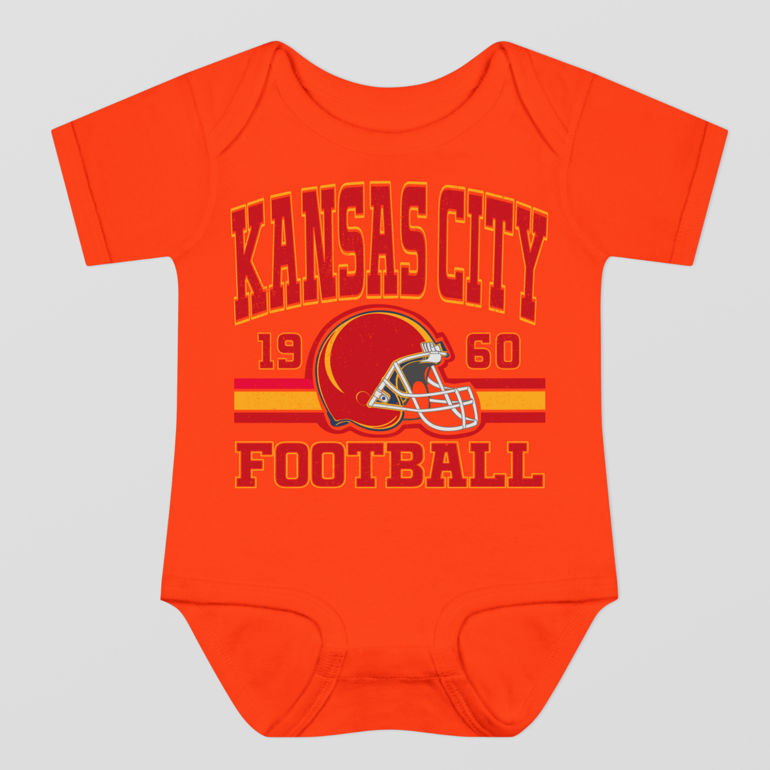 Vintage Style Kansas City Football Baby Bodysuit