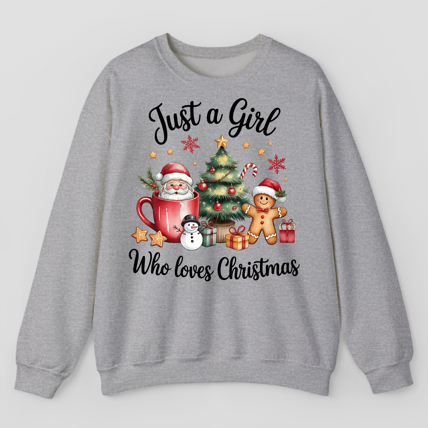 Just A Girl Who Loves Christmas Sweatshirt