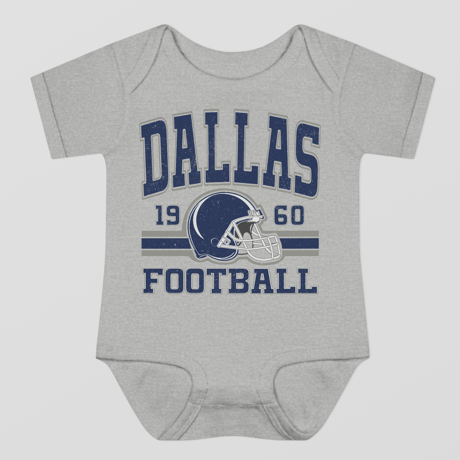 Vintage Style Dallas Football Baby Bodysuit