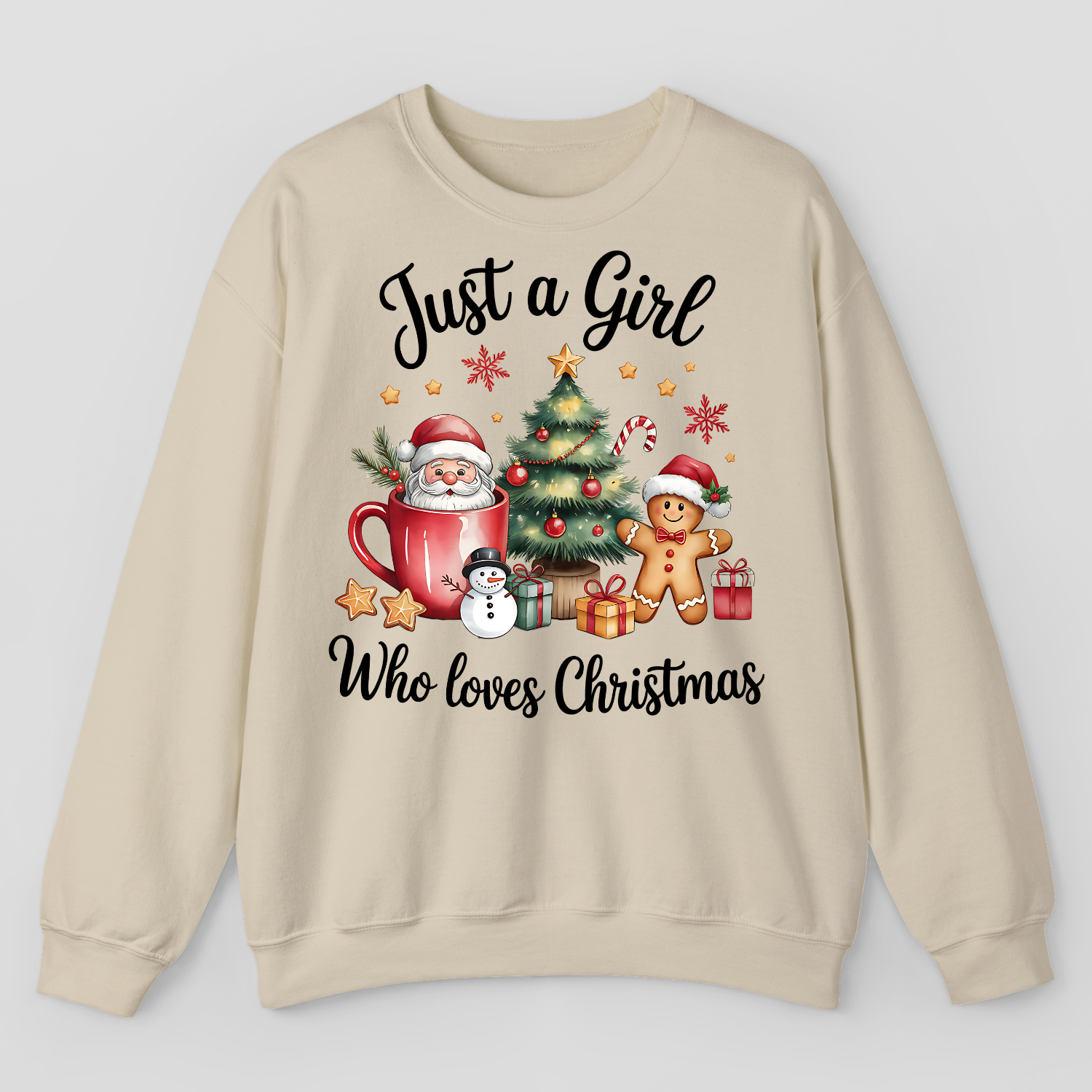 Just A Girl Who Loves Christmas Sweatshirt